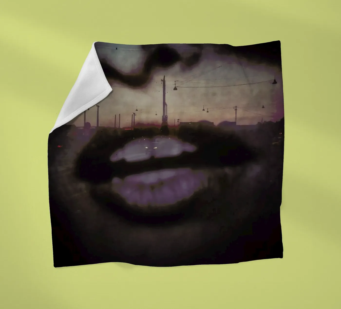 Reflex Lips fleecedeken van Sattrup & Høst