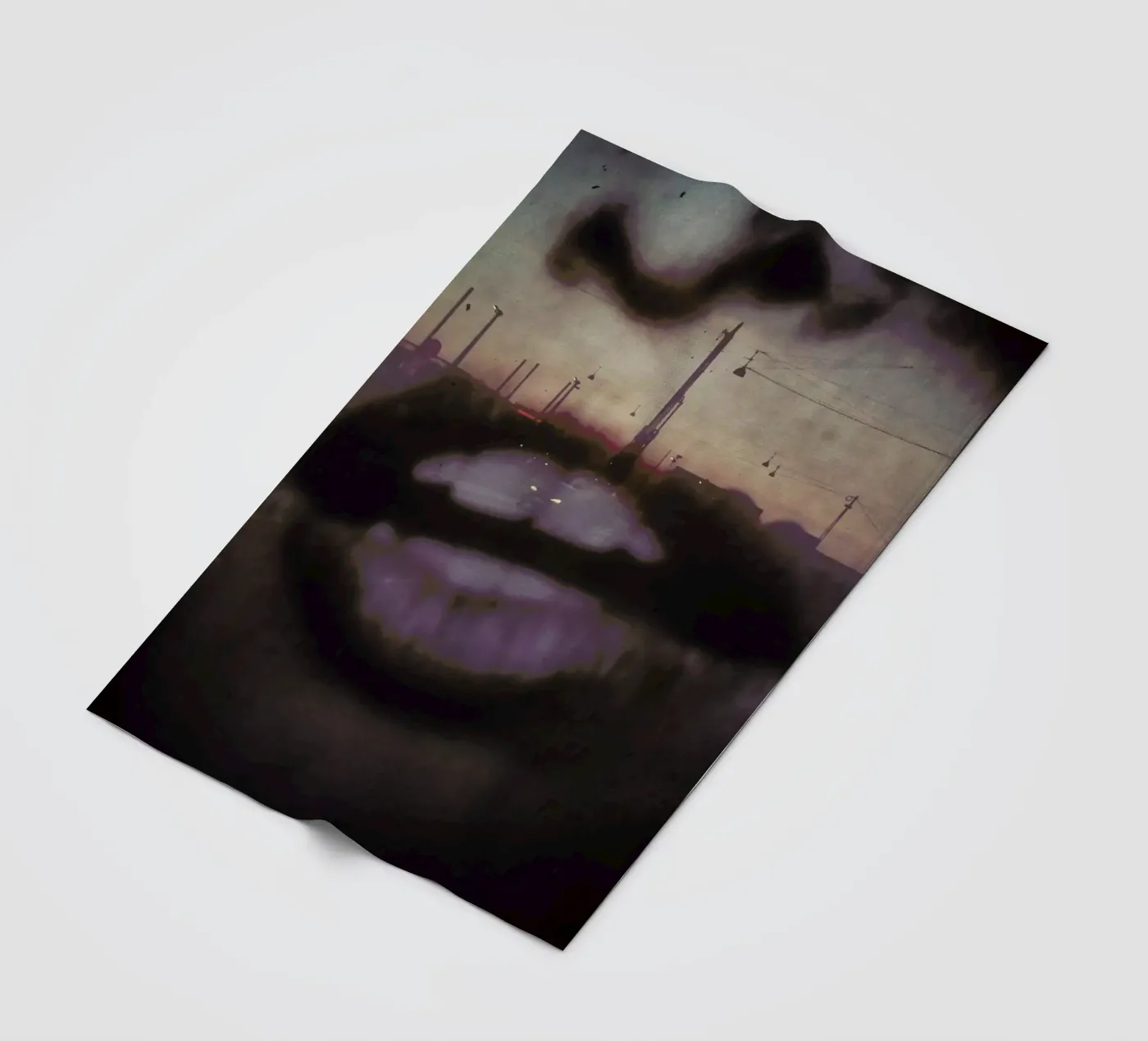 Reflex Lips plaid polaire de Sattrup & Høst