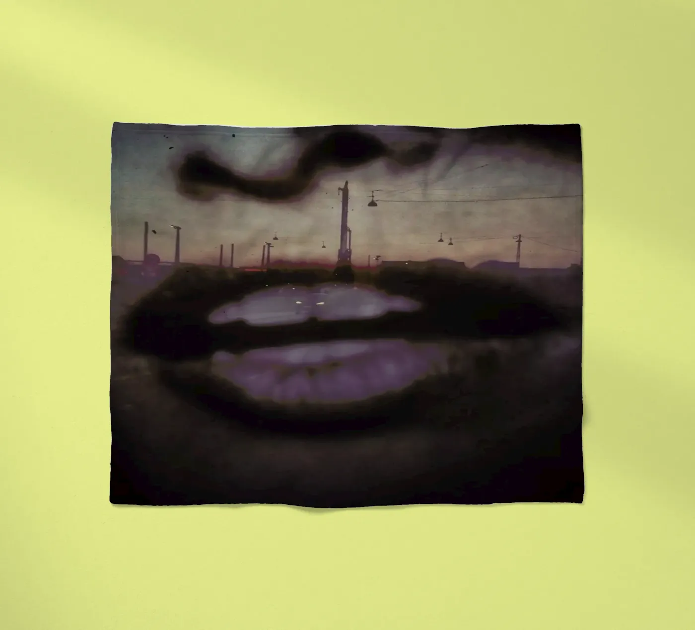 Reflex Lips plaid polaire de Sattrup & Høst