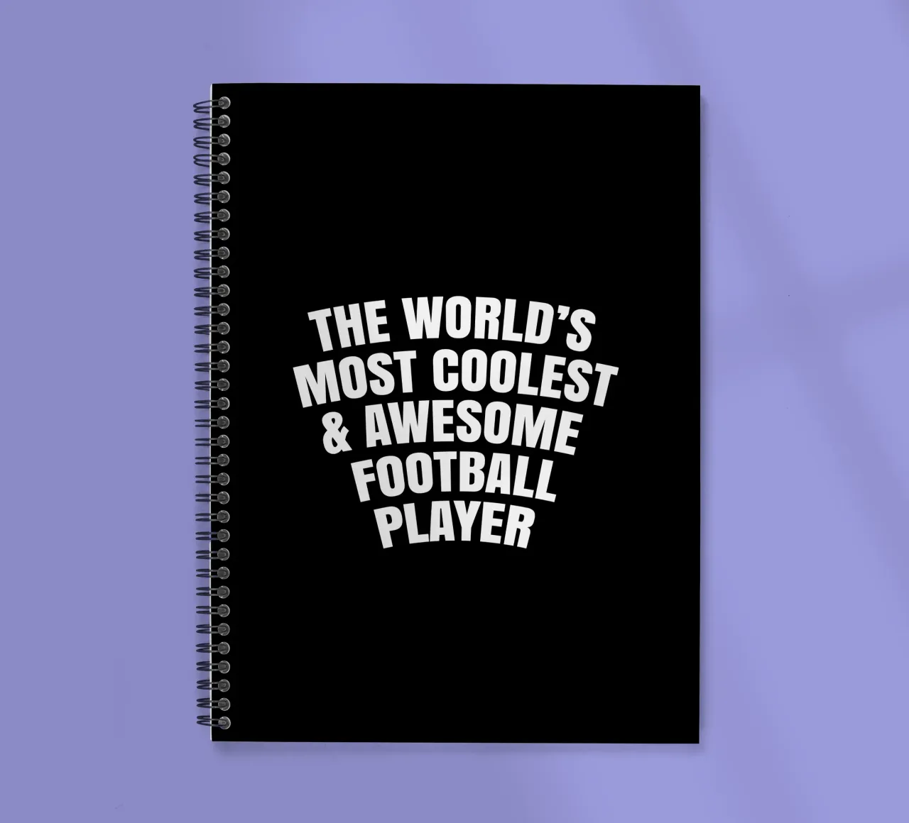 The world's most coolest and awesome football player spiral notebook by happieeagle