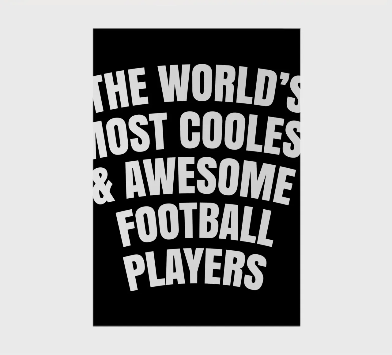 The world's most coolest and awesome football players carnet de notes de happieeagle