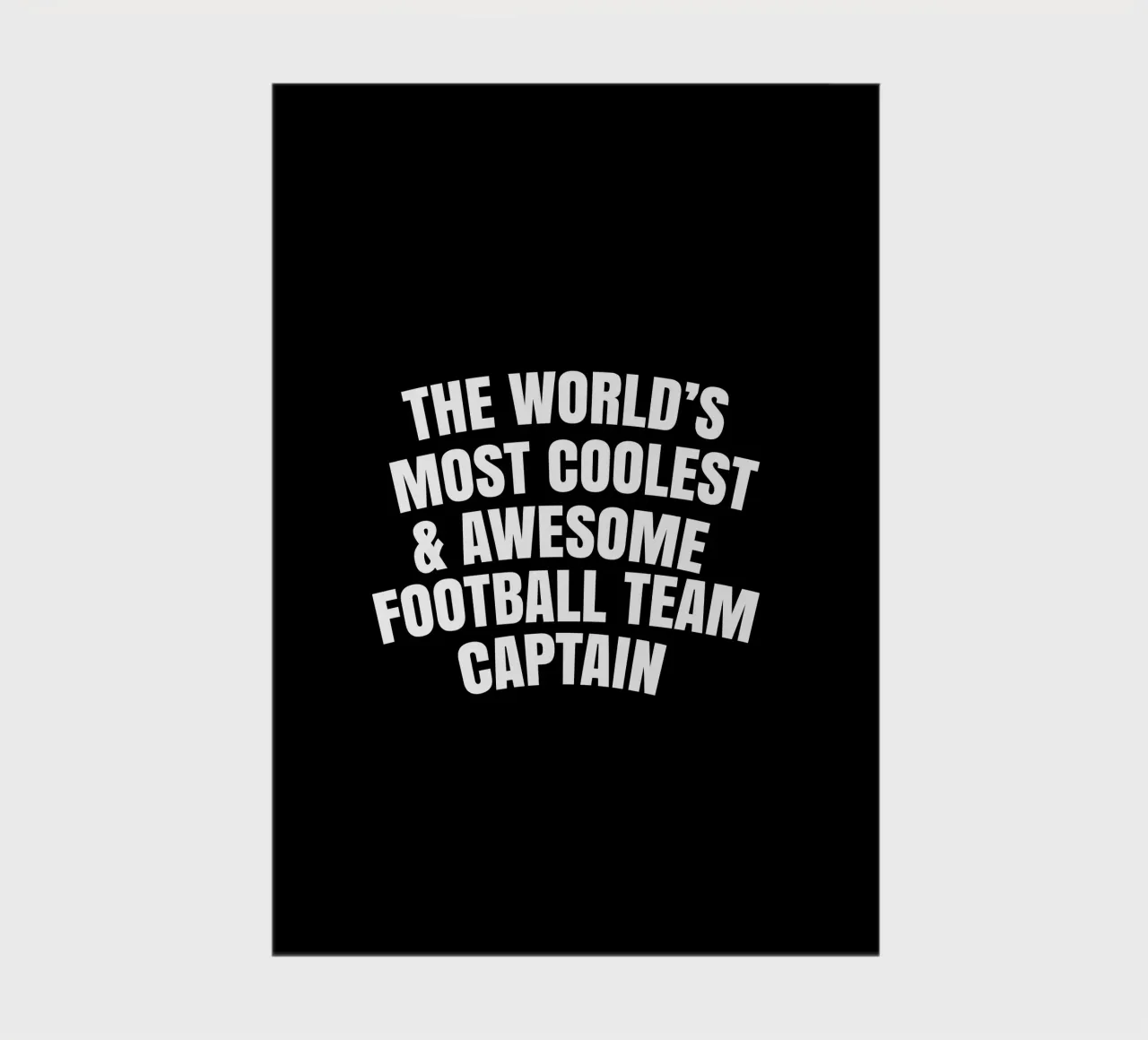 The world's most coolest and awesome football team captain notebook by happieeagle