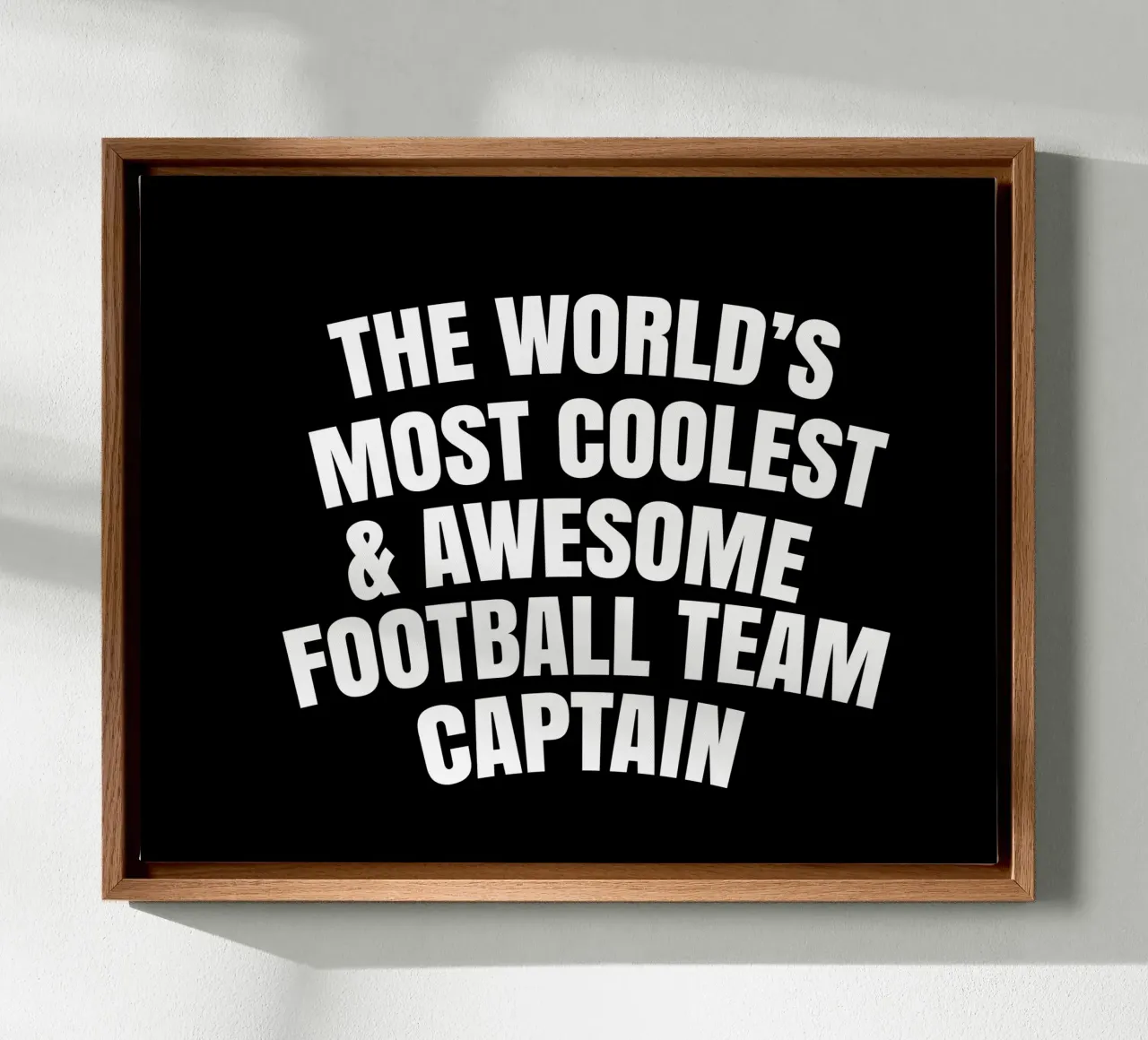 The world's most coolest and awesome football team captain canvas by happieeagle