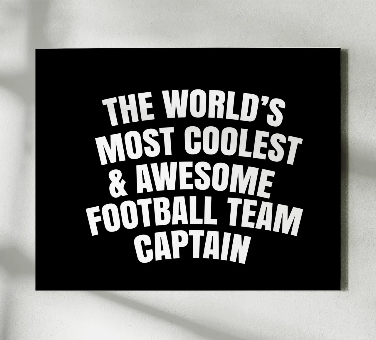 The world's most coolest and awesome football team captain canvas by happieeagle