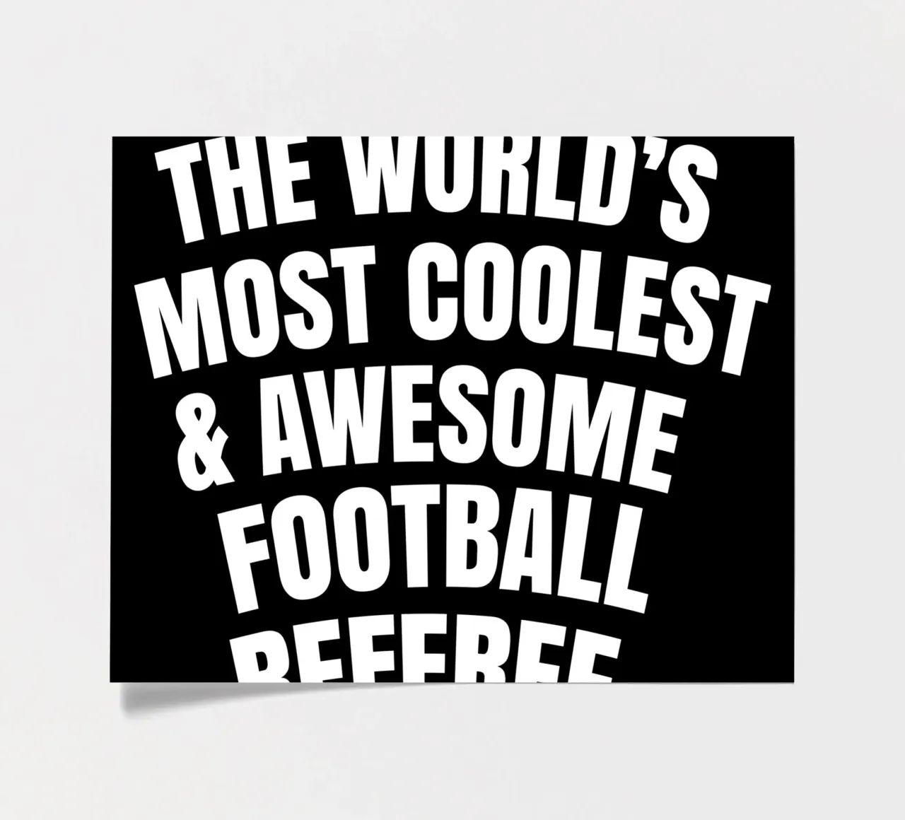 The world's most coolest and awesome football referee Stickerbogen von happieeagle