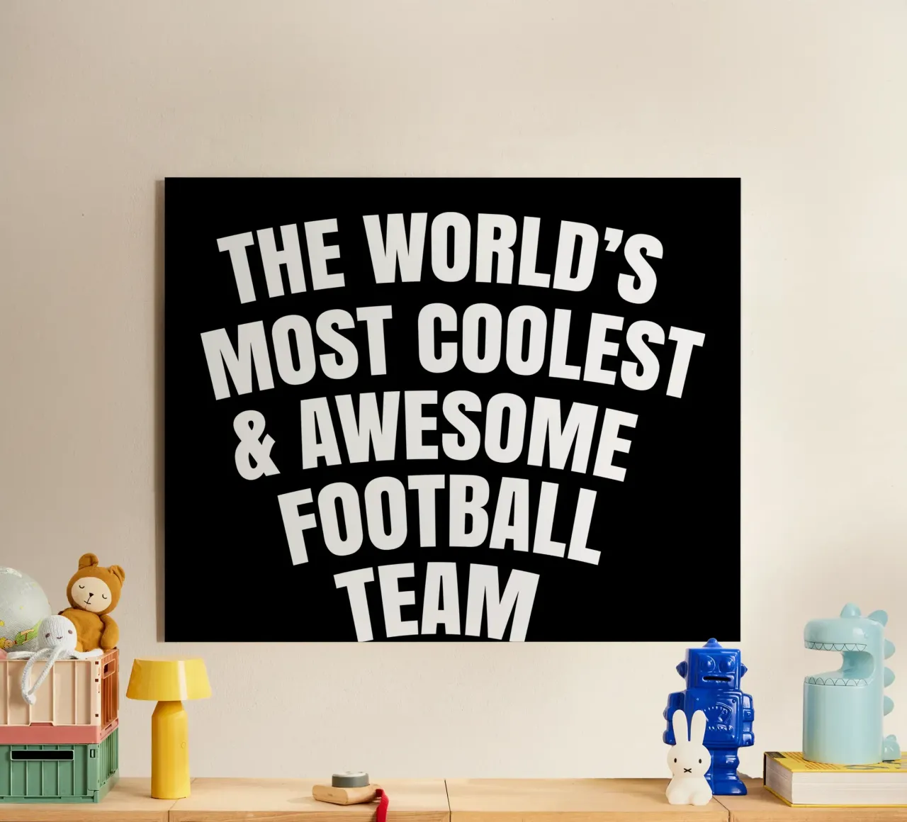 The world's most coolest and awesome football team Acryl-Glas von happieeagle