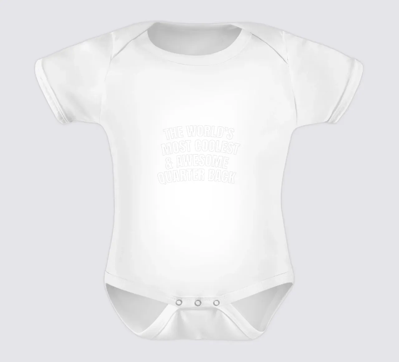 The world's most coolest and awesome quarter back body neonato maniche corte da happieeagle