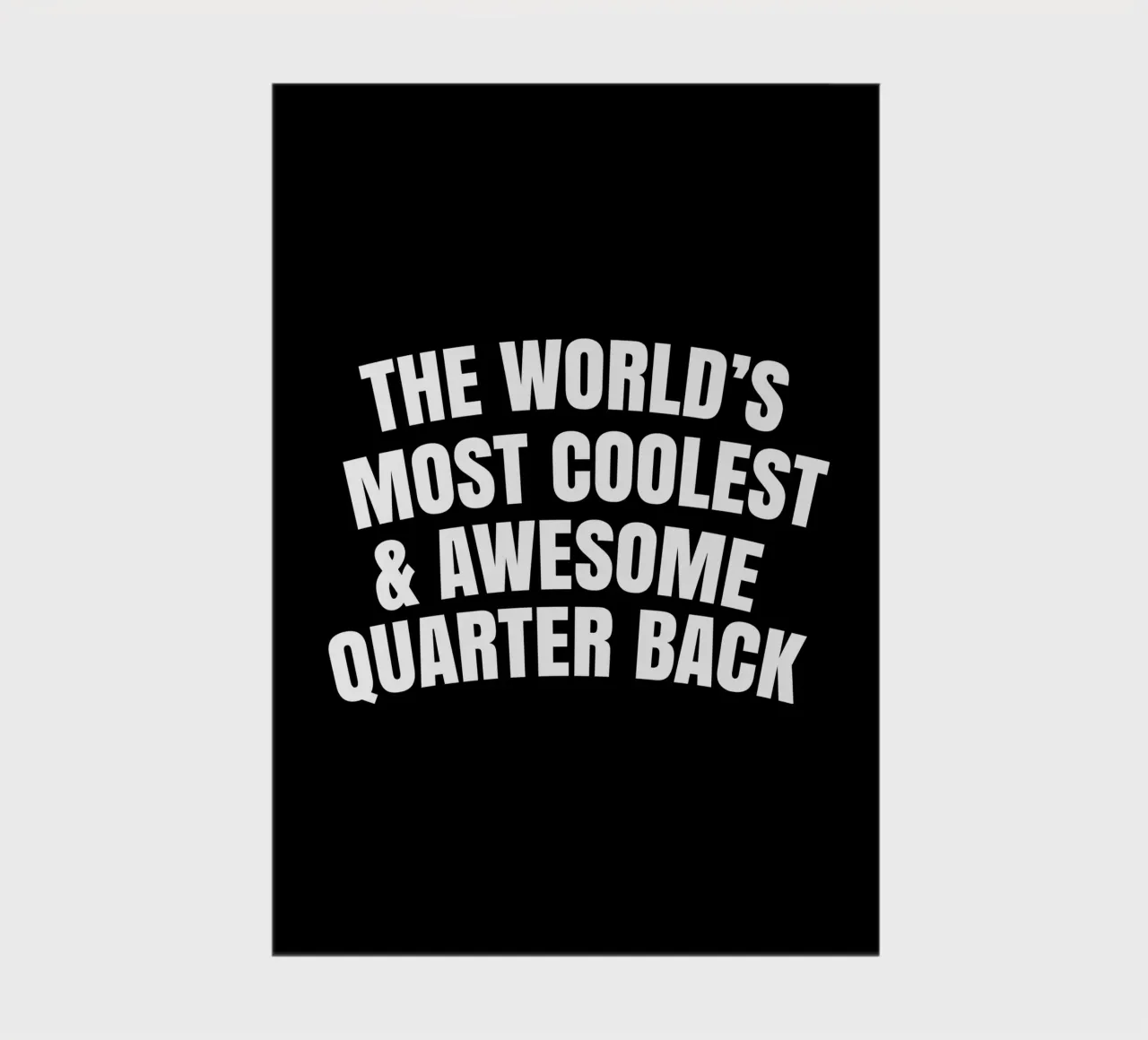 The world's most coolest and awesome quarter back carnet de notes de happieeagle