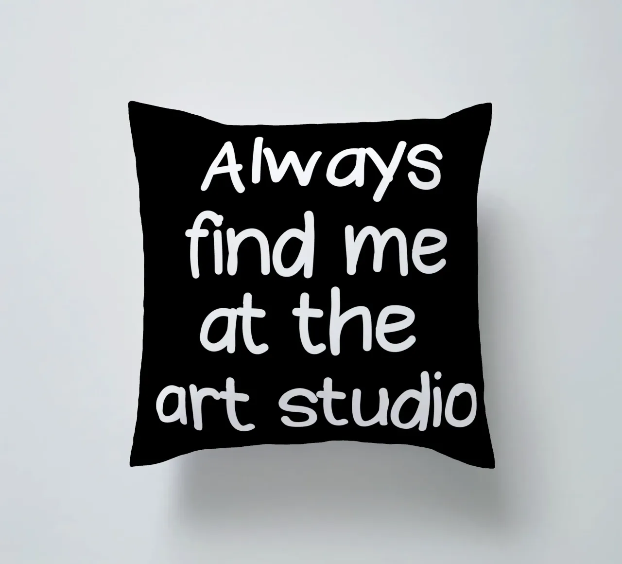 Always find me at the art studio cuscino da happieeagle