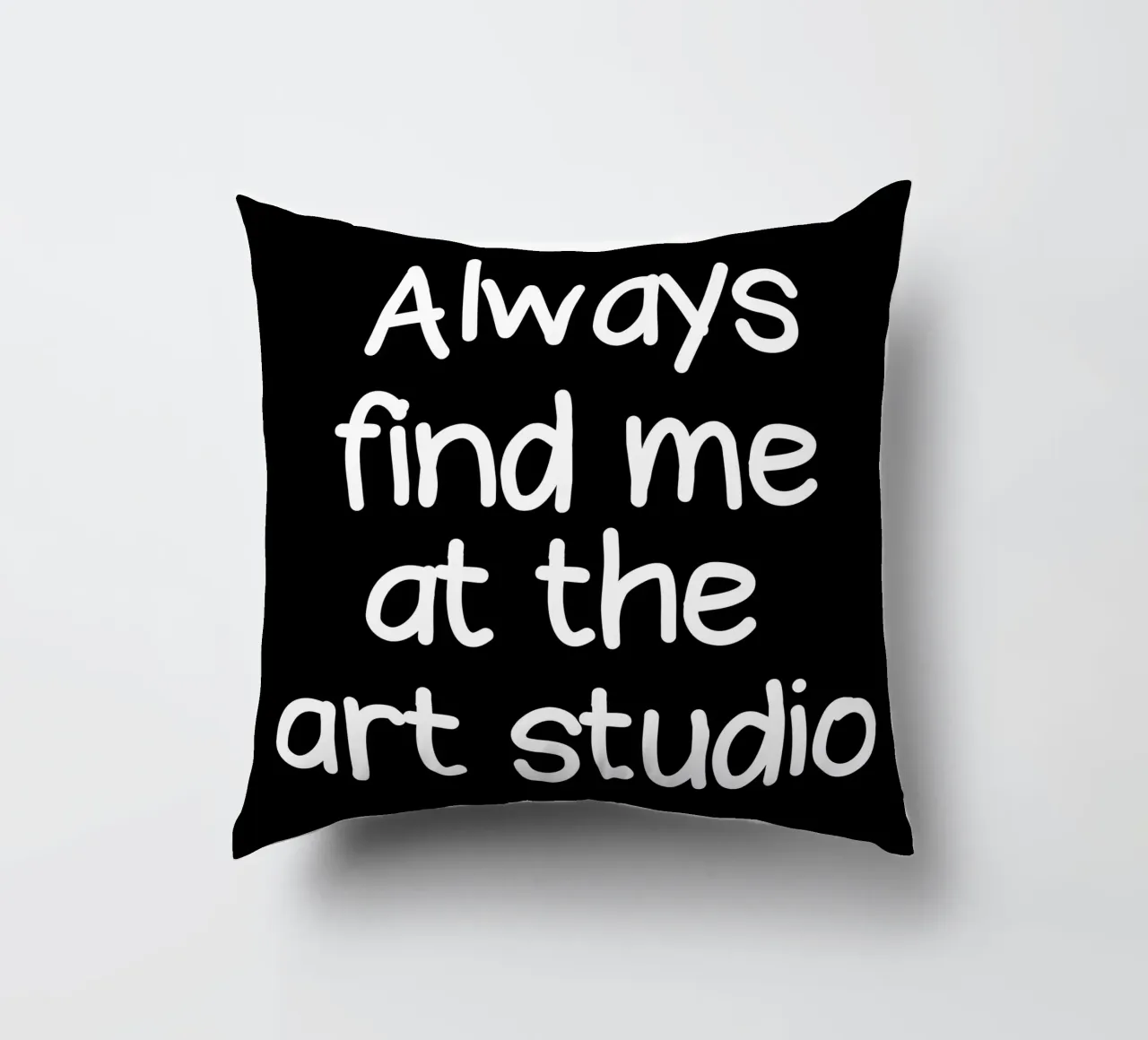 Always find me at the art studio cuscino da happieeagle