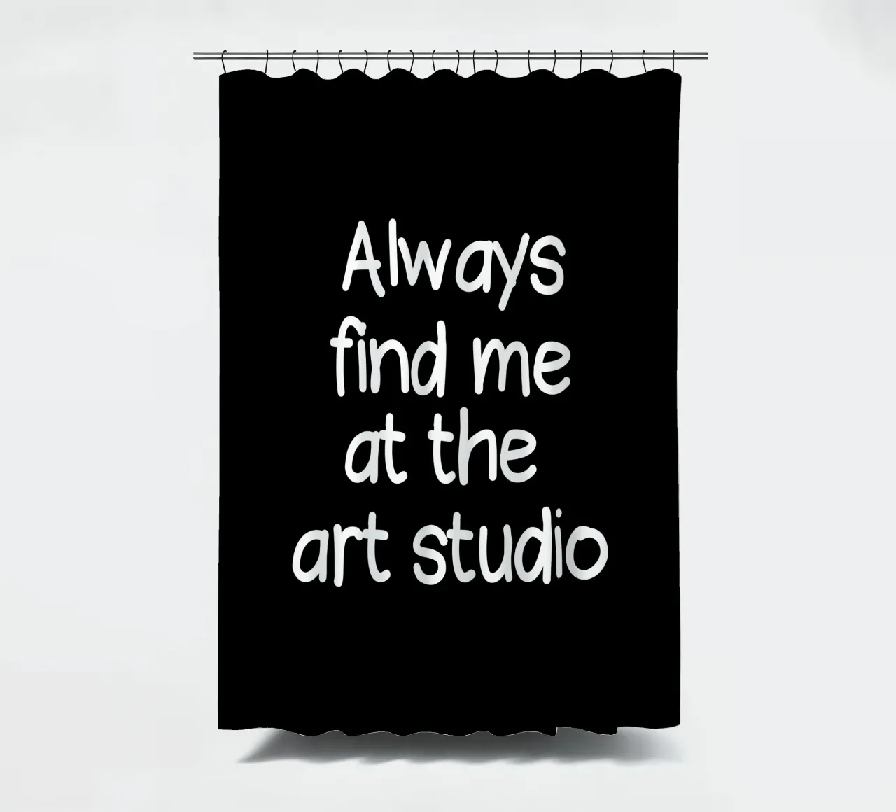 Always find me at the art studio tenda da doccia da happieeagle