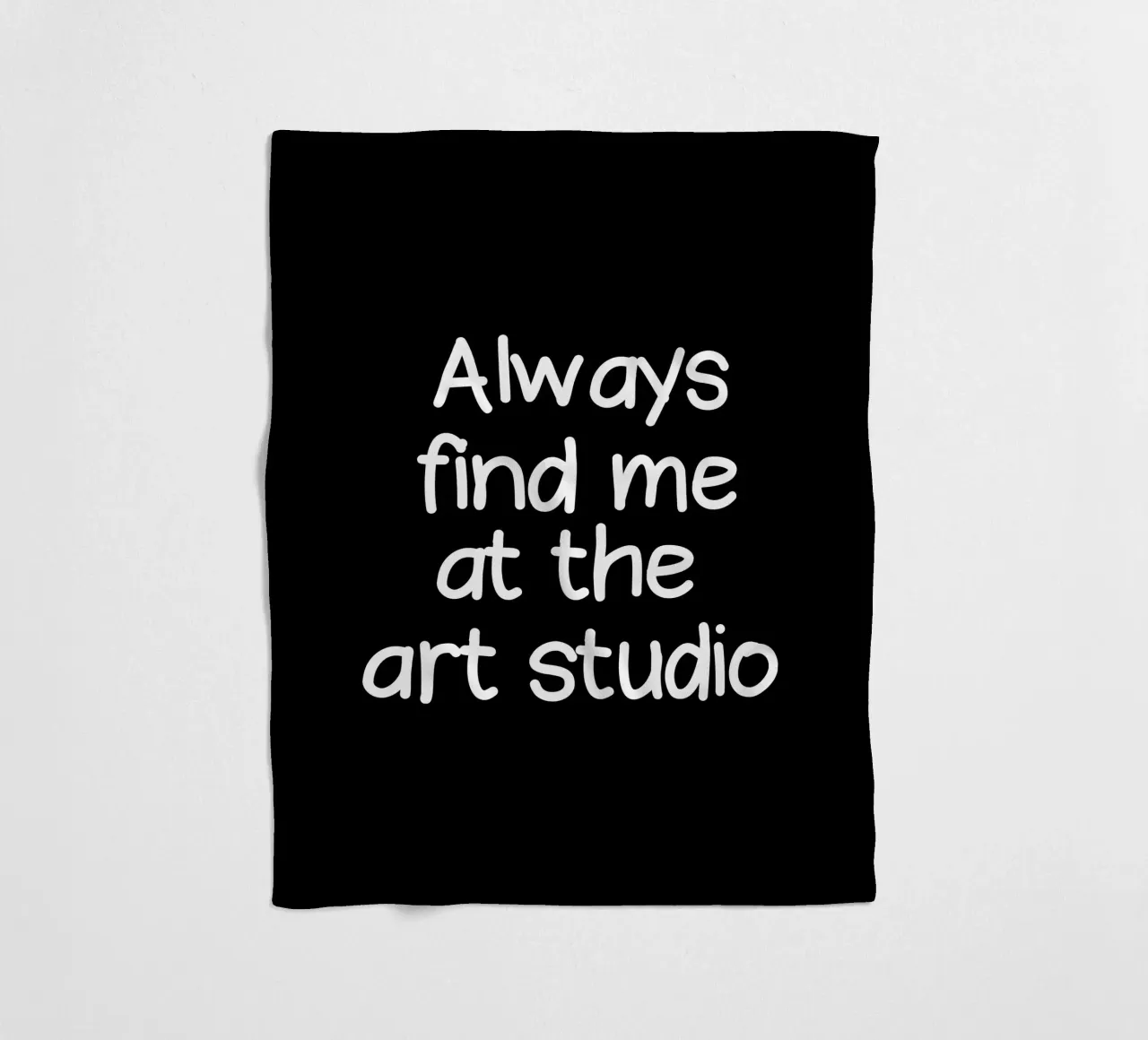 Always find me at the art studio coperta in pile da happieeagle