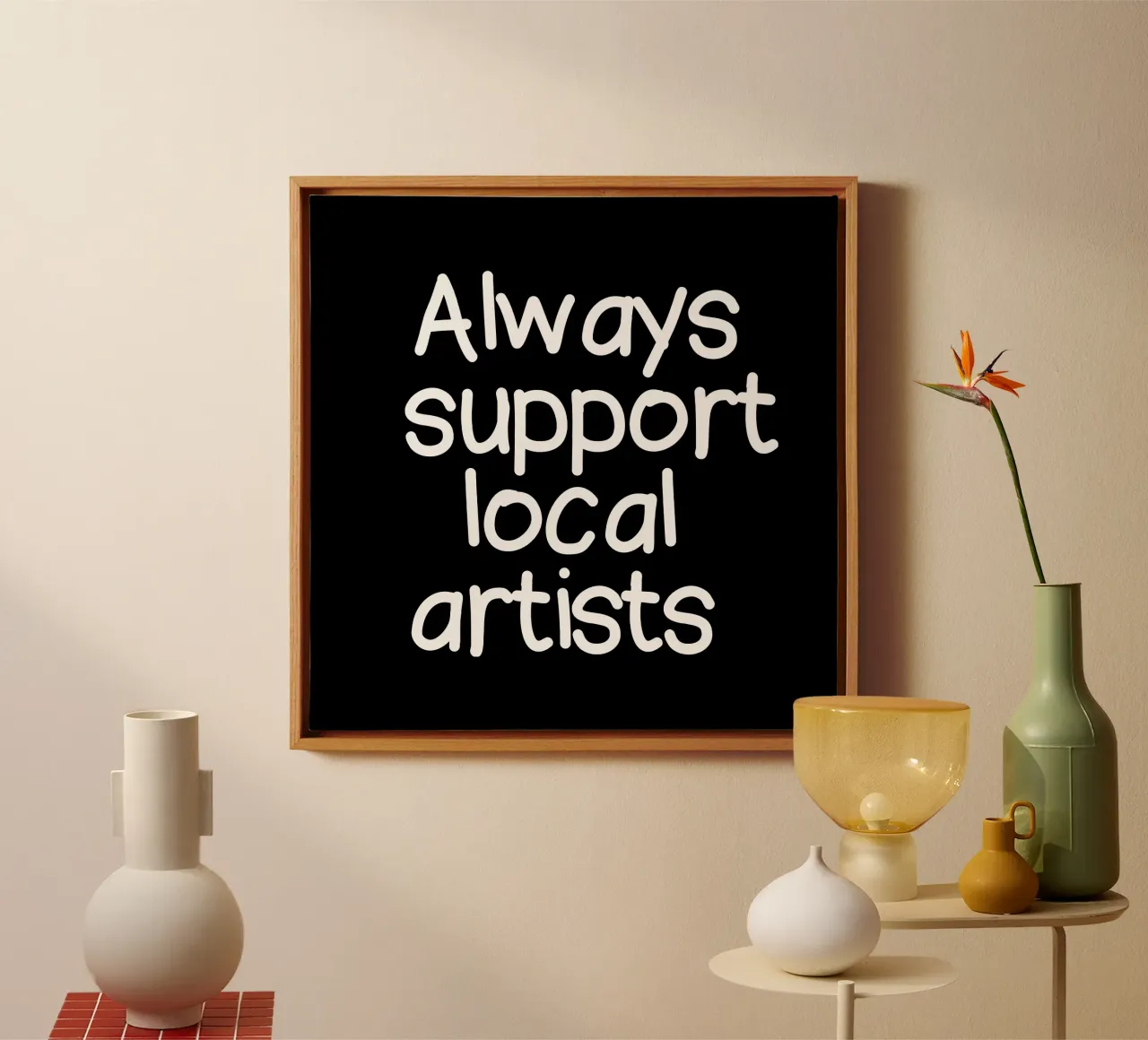 Always support local artists tela da happieeagle