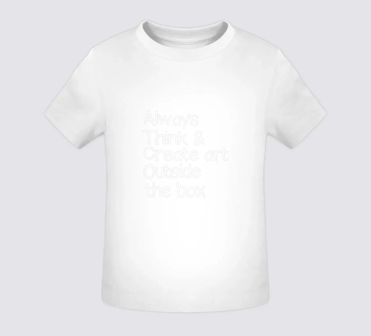 Always  think and create art outside the box Baby T-Shirt von happieeagle