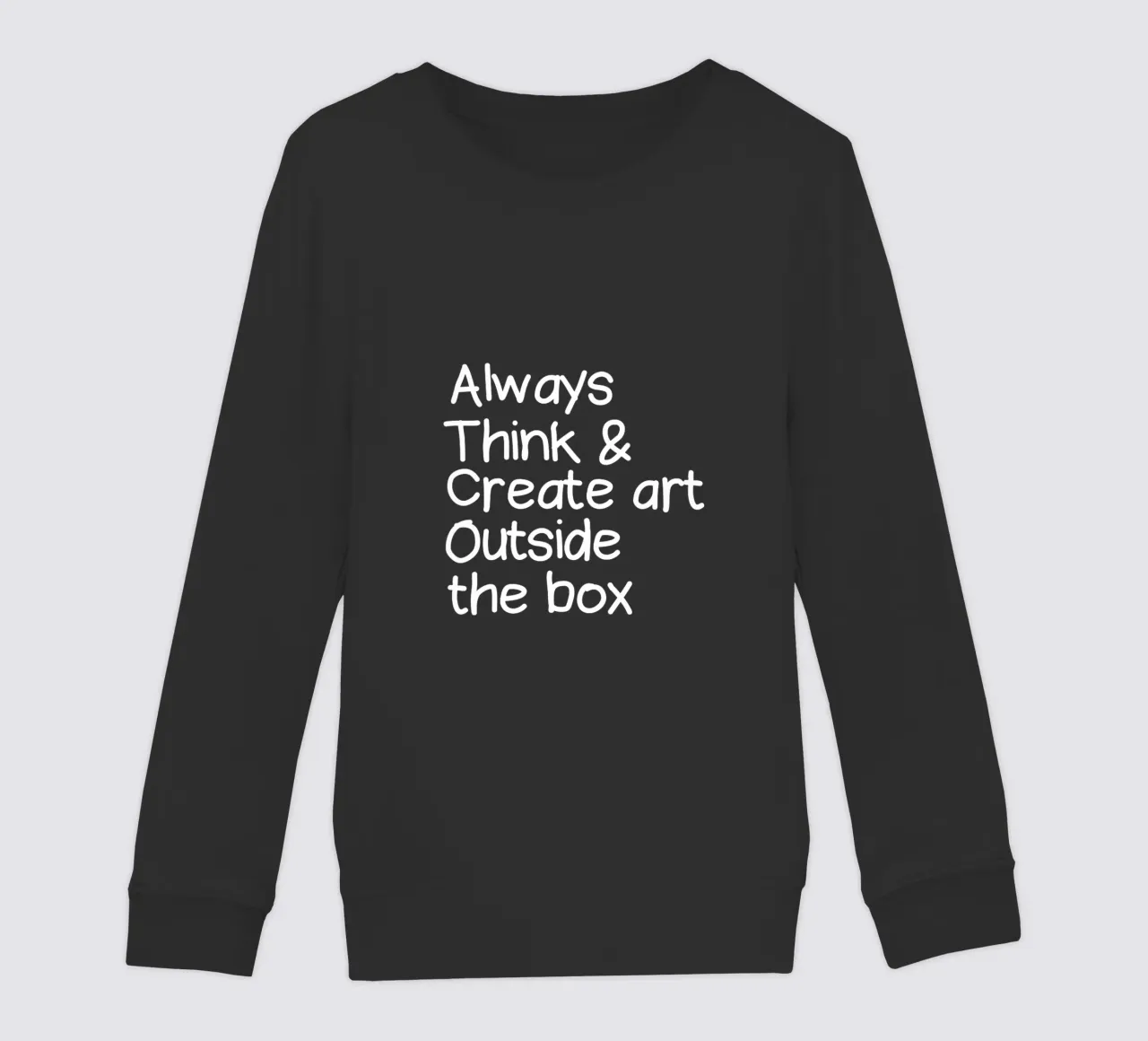 Always  think and create art outside the box felpa bambino da happieeagle
