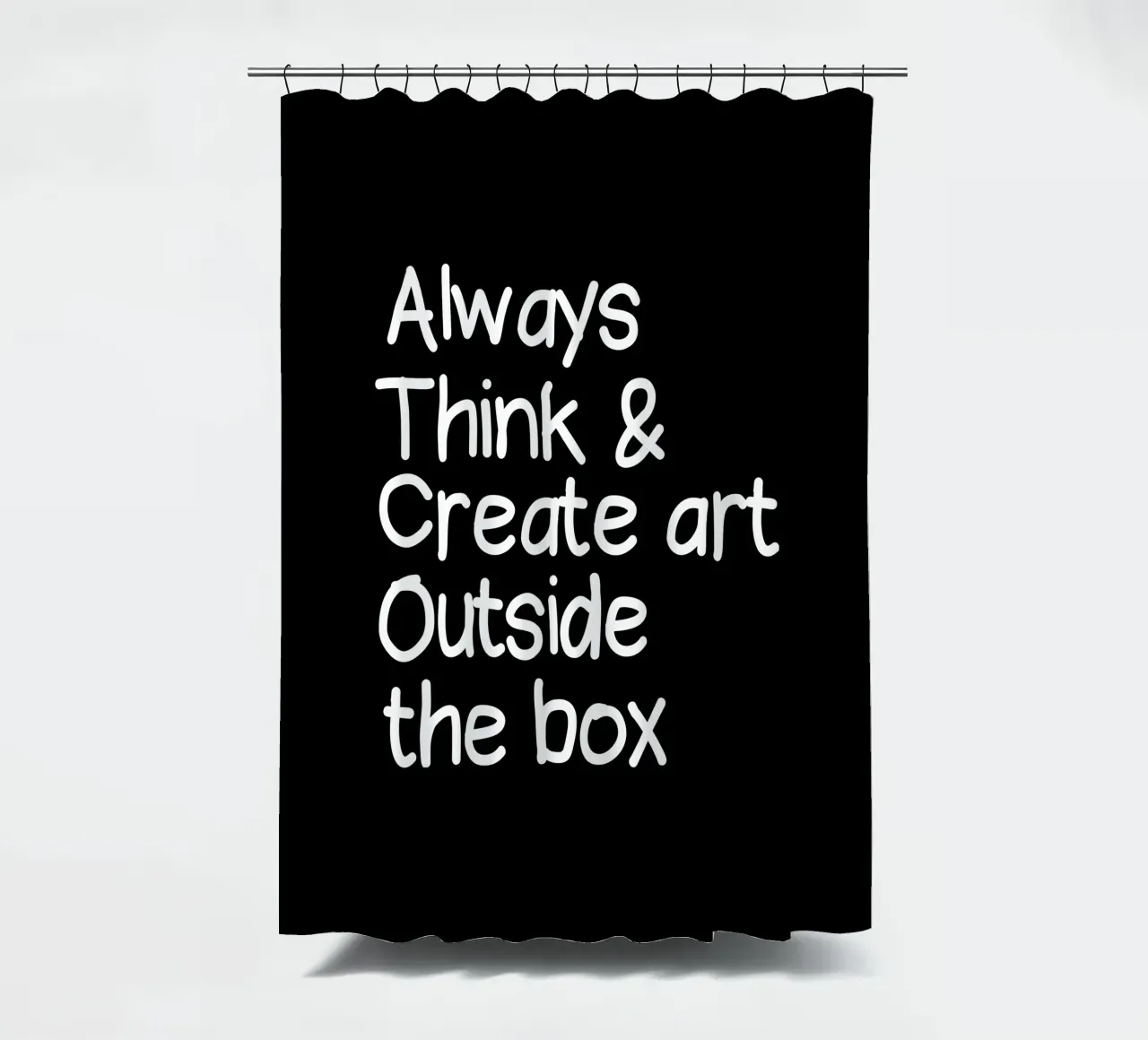 Always  think and create art outside the box tenda da doccia da happieeagle