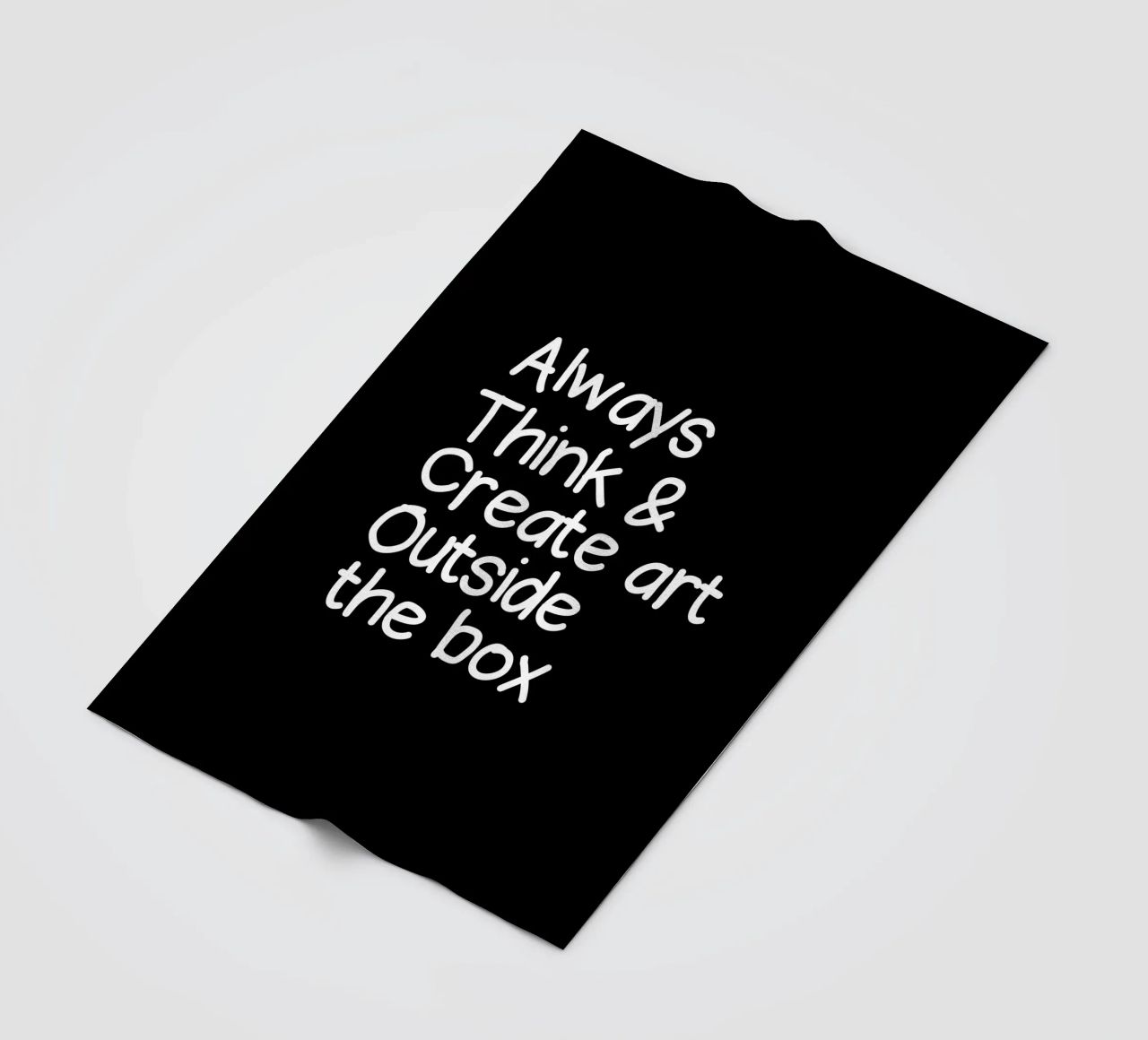 Always  think and create art outside the box coperta in pile da happieeagle
