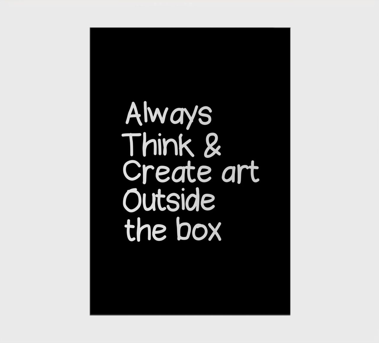 Always  think and create art outside the box diario da happieeagle