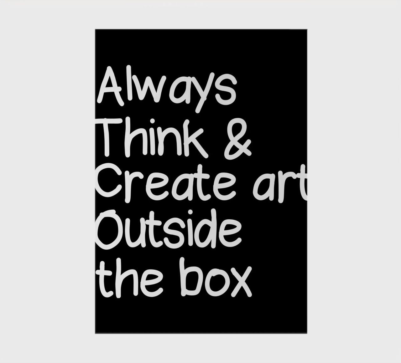 Always  think and create art outside the box diario da happieeagle