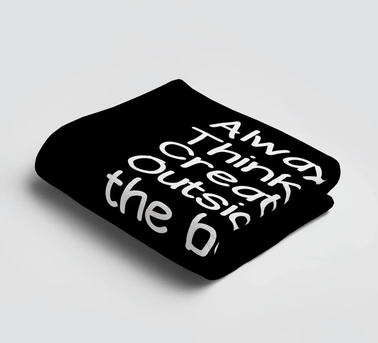 Always  think and create art outside the box towel by happieeagle