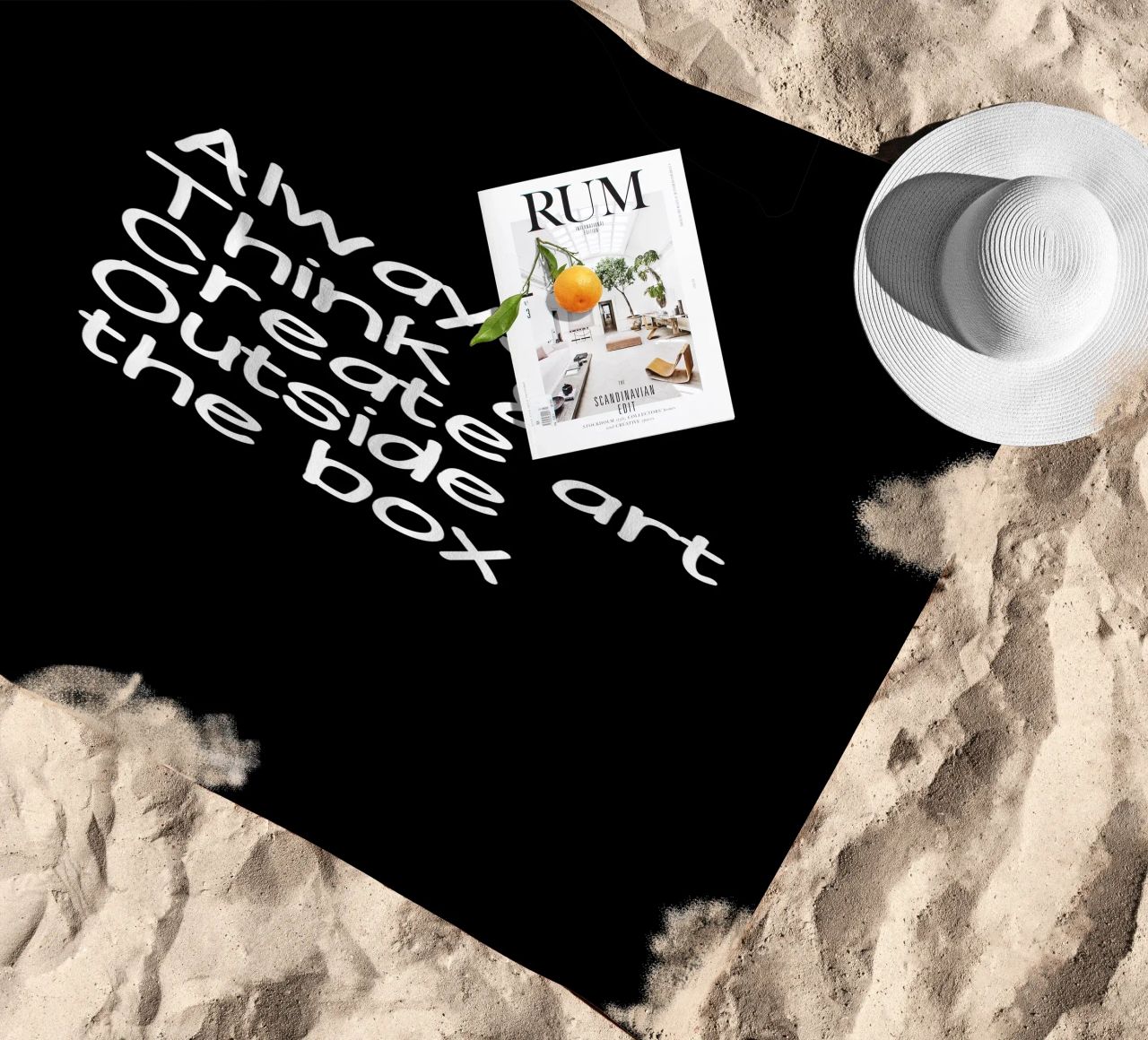 Always  think and create art outside the box telo mare da happieeagle