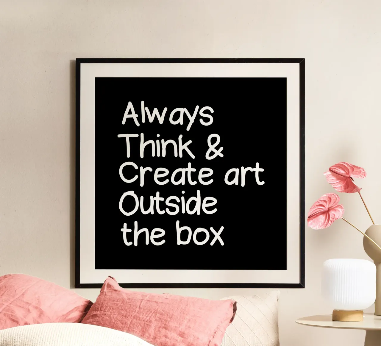 Always  think and create art outside the box Hahnemühle von happieeagle