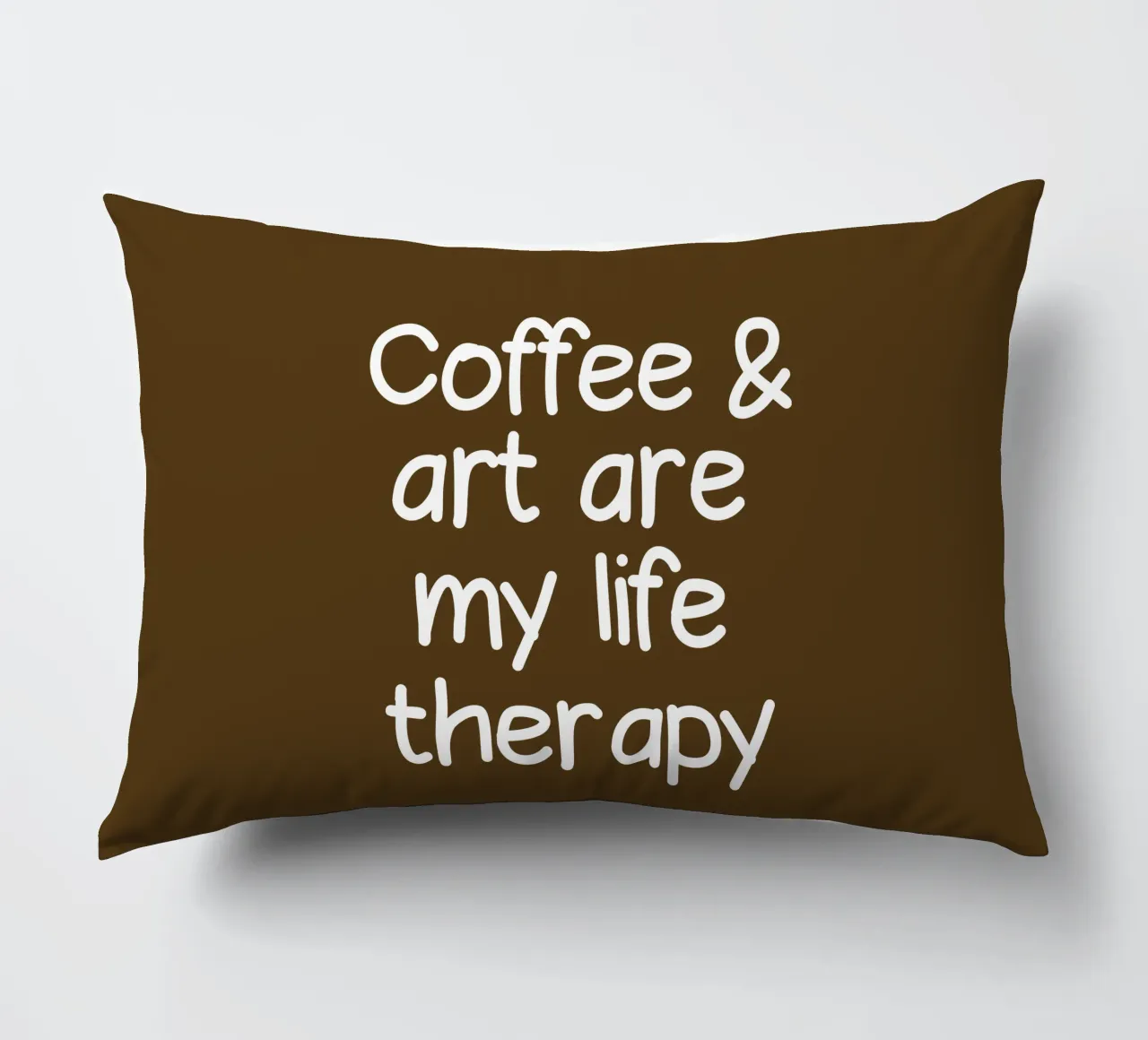 Coffee and art are my life therapy decorative cushion by happieeagle
