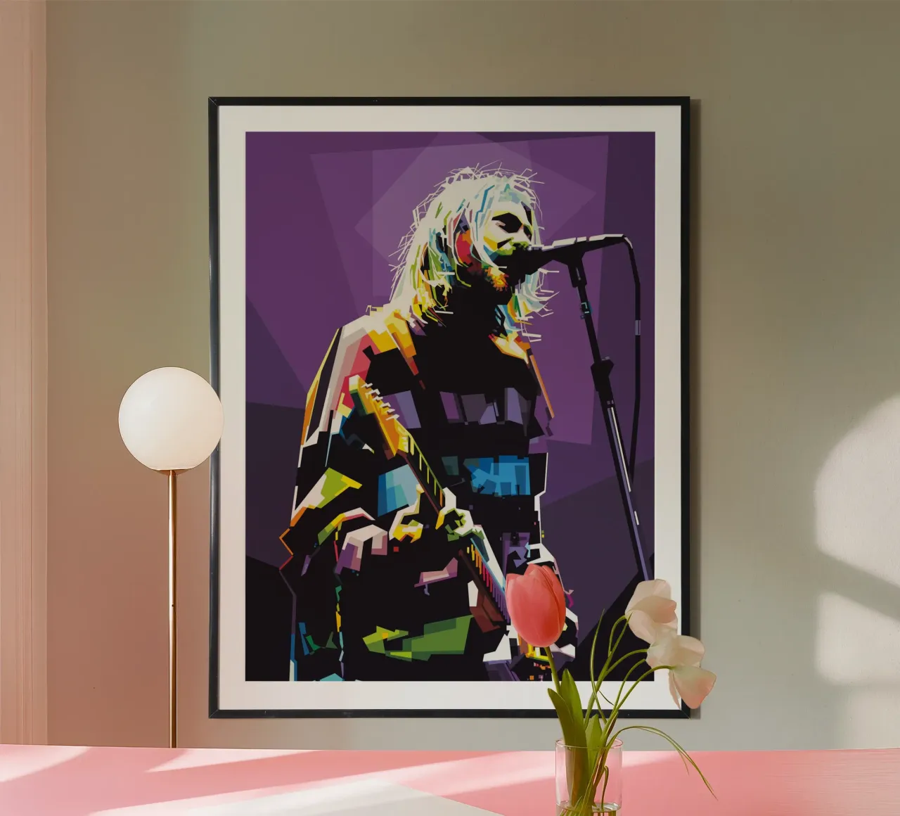 Il grunge non muore mai poster con telaio in alluminio da Alkahfsmart
