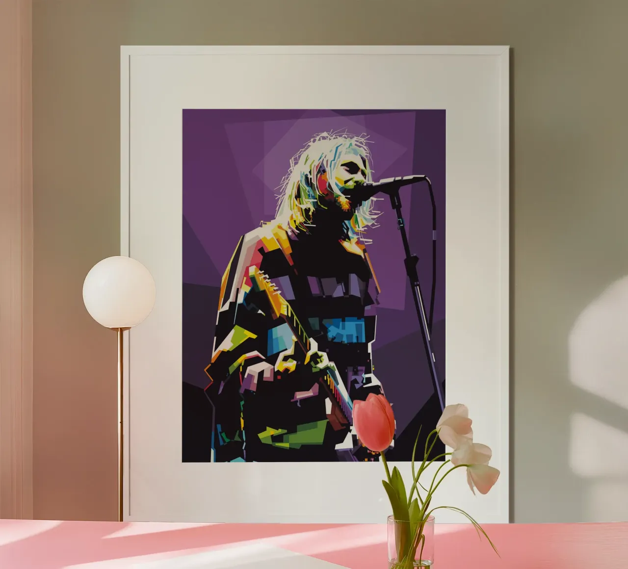 Il grunge non muore mai poster con telaio in alluminio da Alkahfsmart