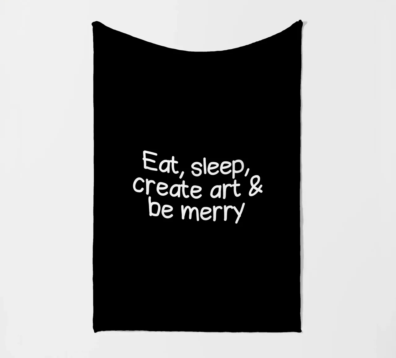 Eat, sleep, create art and be merry coperta in pile da happieeagle