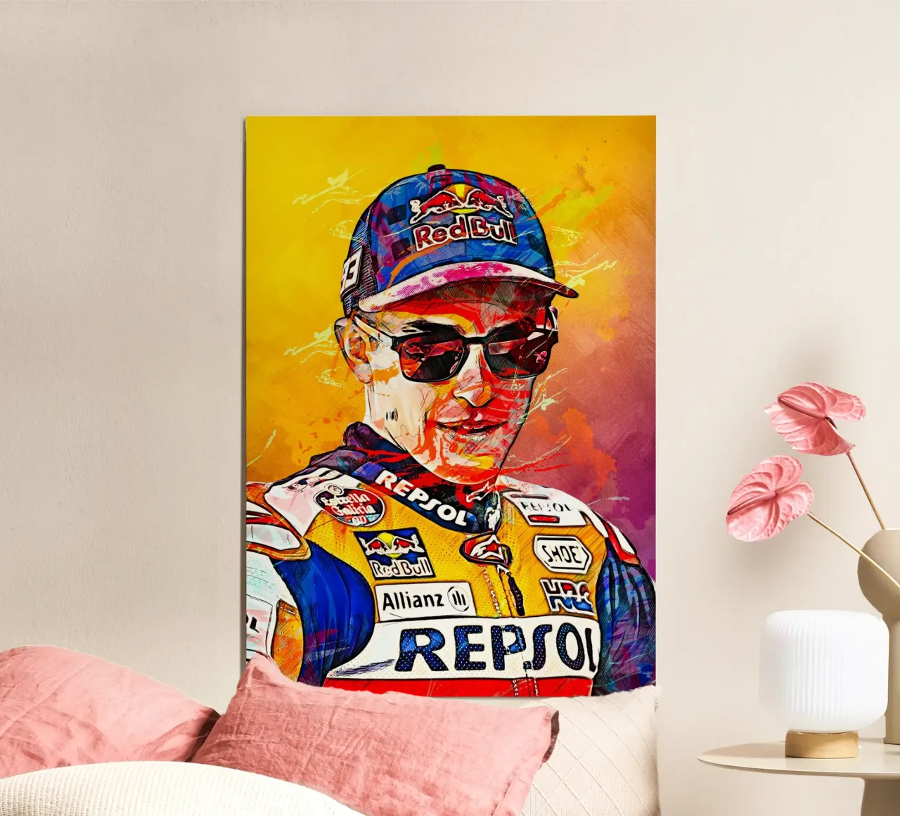 Marc Marquez alluminio dibond da tenten