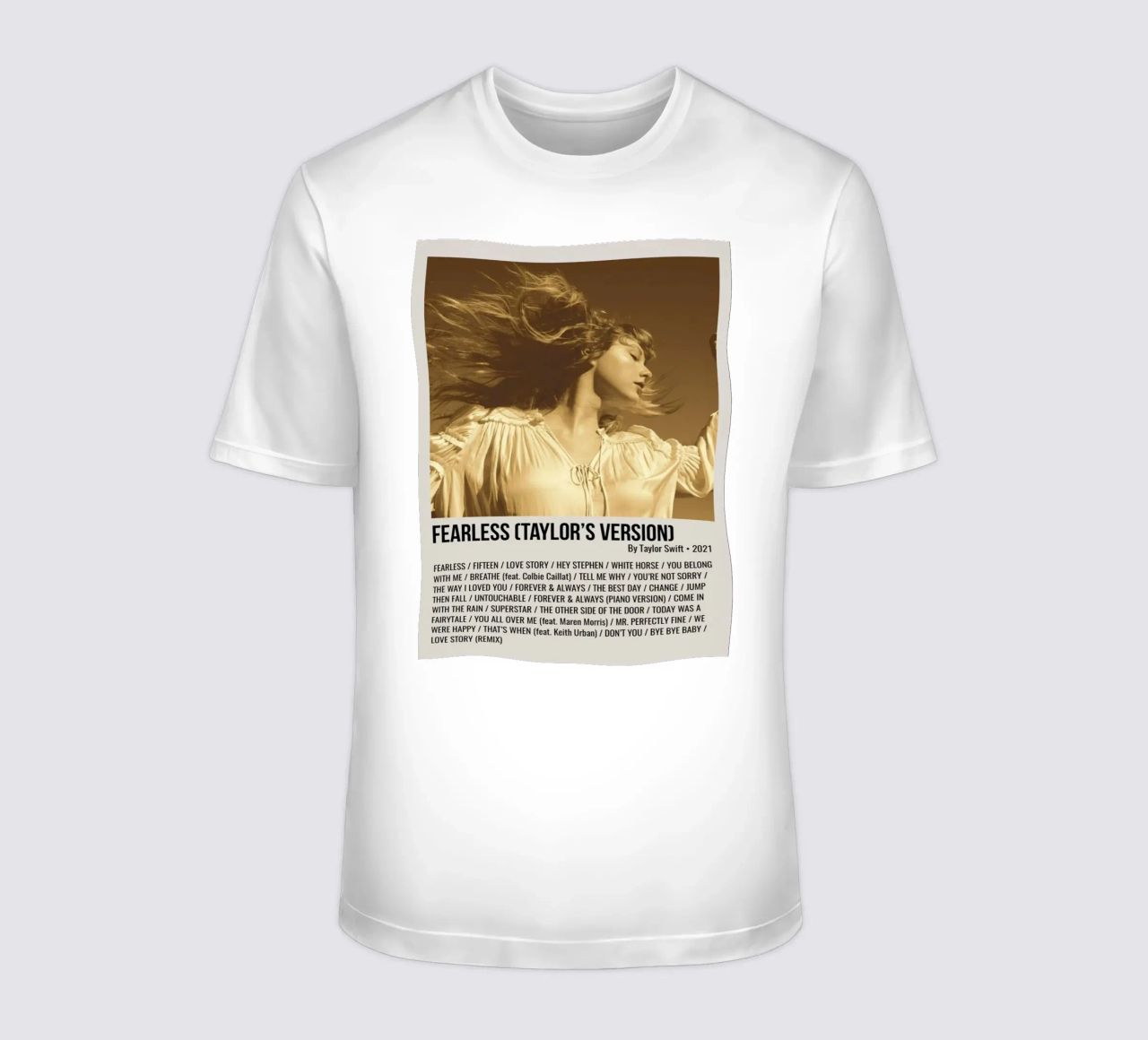 FEARLESS (TAYLOR'S VERSION) By Taylor Swift 2021 t-shirt da SoundStudio