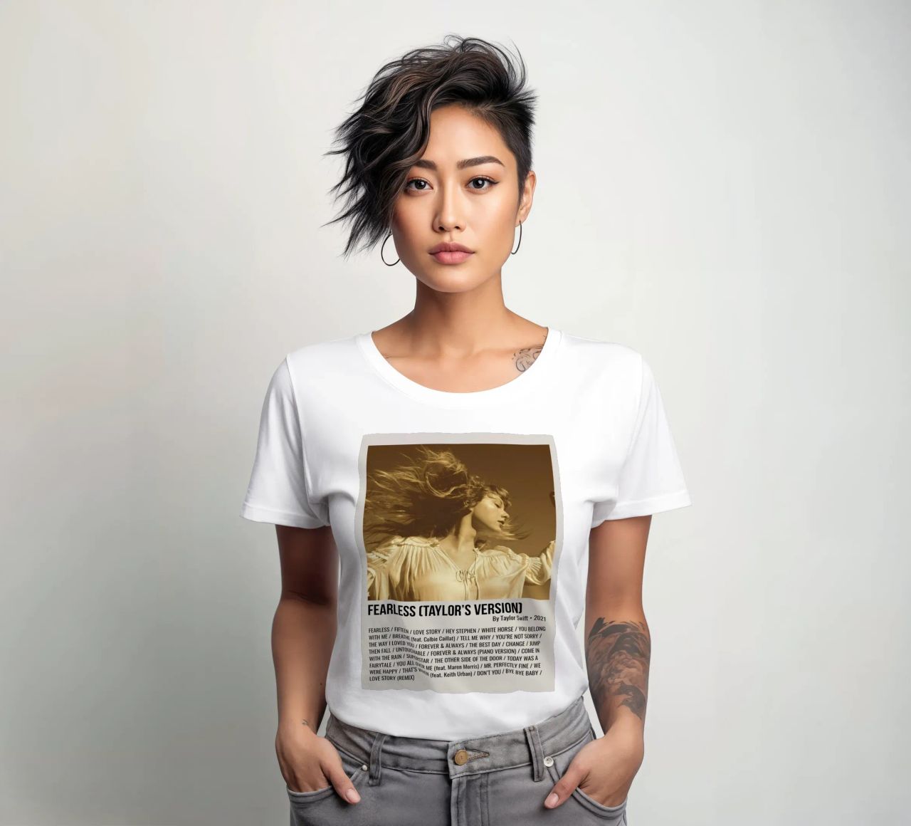 FEARLESS (TAYLOR'S VERSION) By Taylor Swift 2021 t-shirt da donna da SoundStudio
