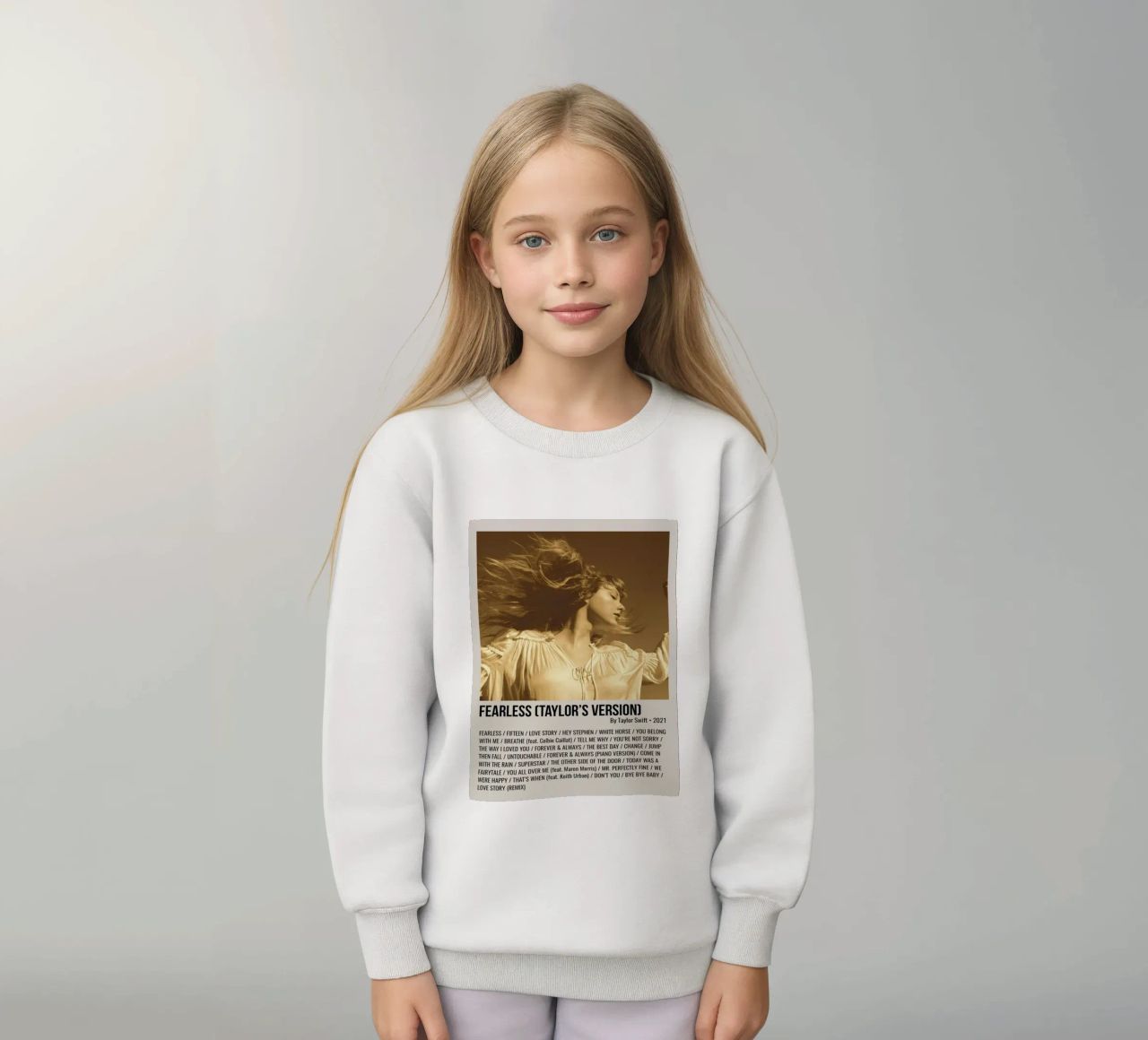 FEARLESS (TAYLOR'S VERSION) By Taylor Swift 2021 felpa bambino da SoundStudio