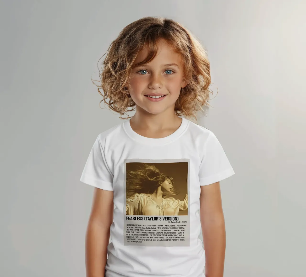FEARLESS (TAYLOR'S VERSION) By Taylor Swift 2021 t-shirt bambini da SoundStudio