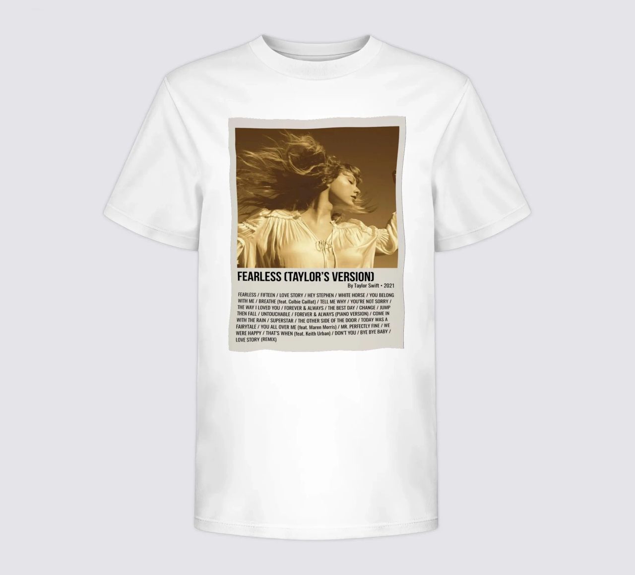 FEARLESS (TAYLOR'S VERSION) By Taylor Swift 2021 t-shirt bambini da SoundStudio