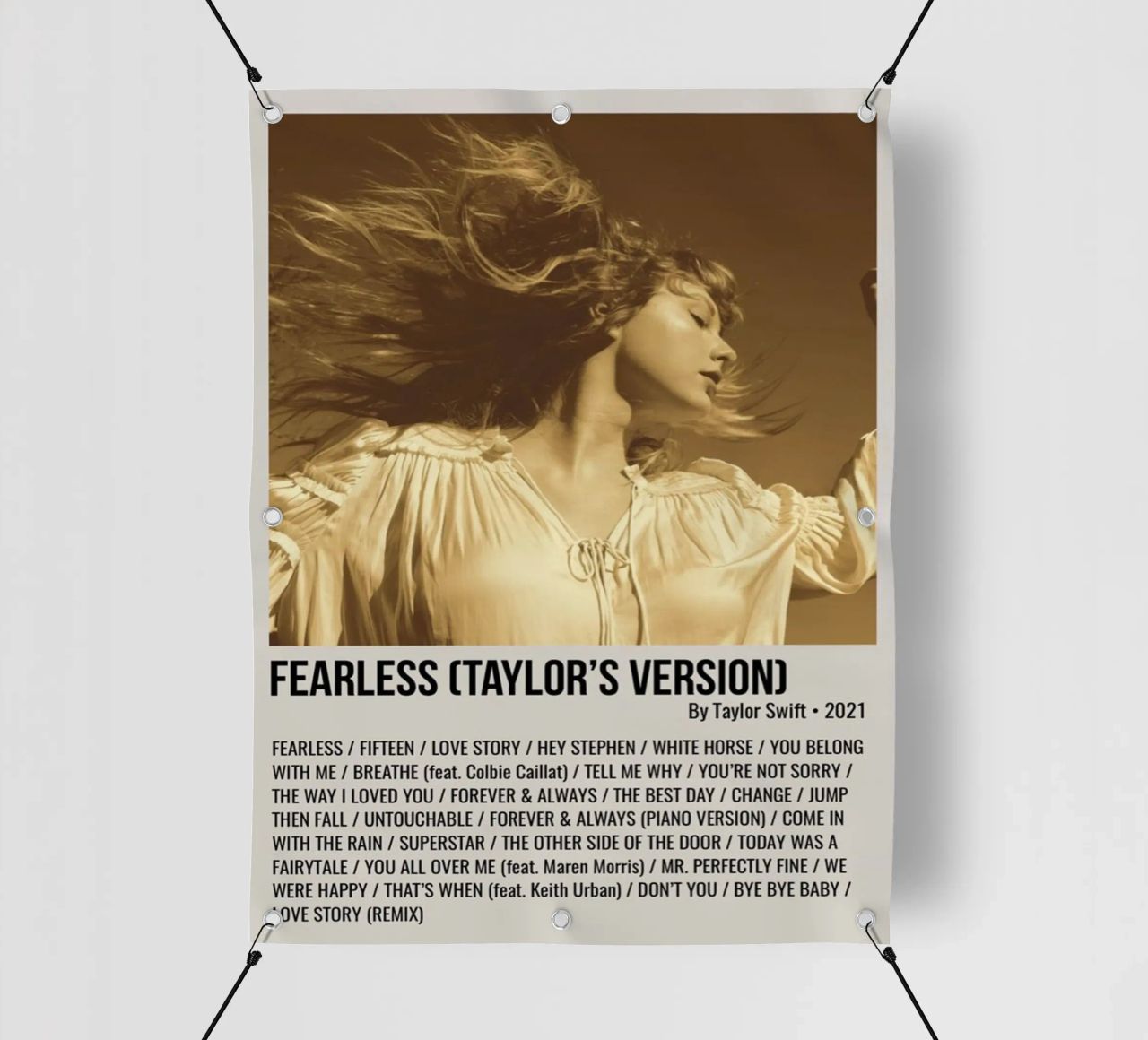 FEARLESS (TAYLOR'S VERSION) By Taylor Swift 2021 telo in pvc da SoundStudio