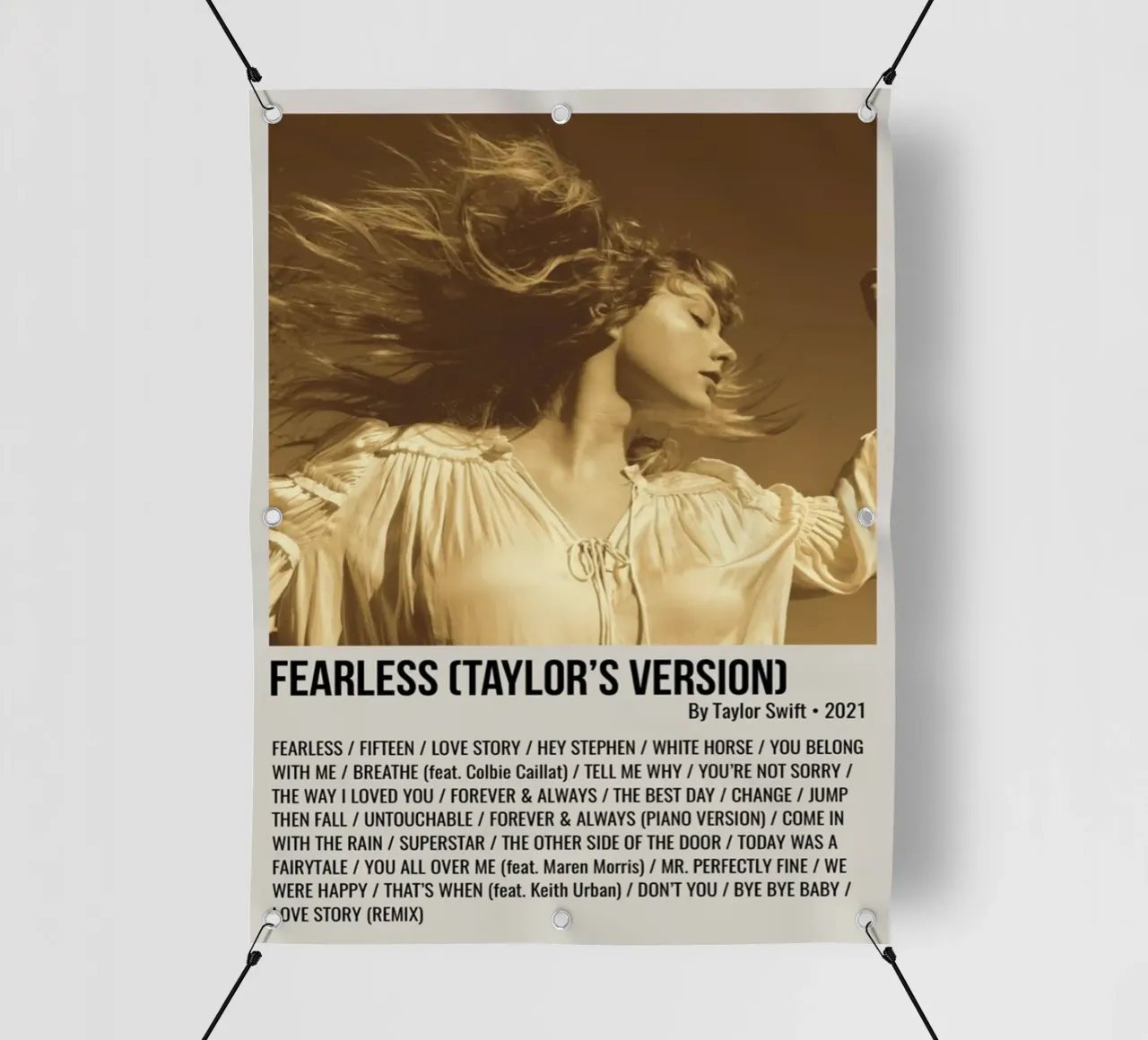 FEARLESS (TAYLOR'S VERSION) By Taylor Swift 2021 telo in pvc da SoundStudio