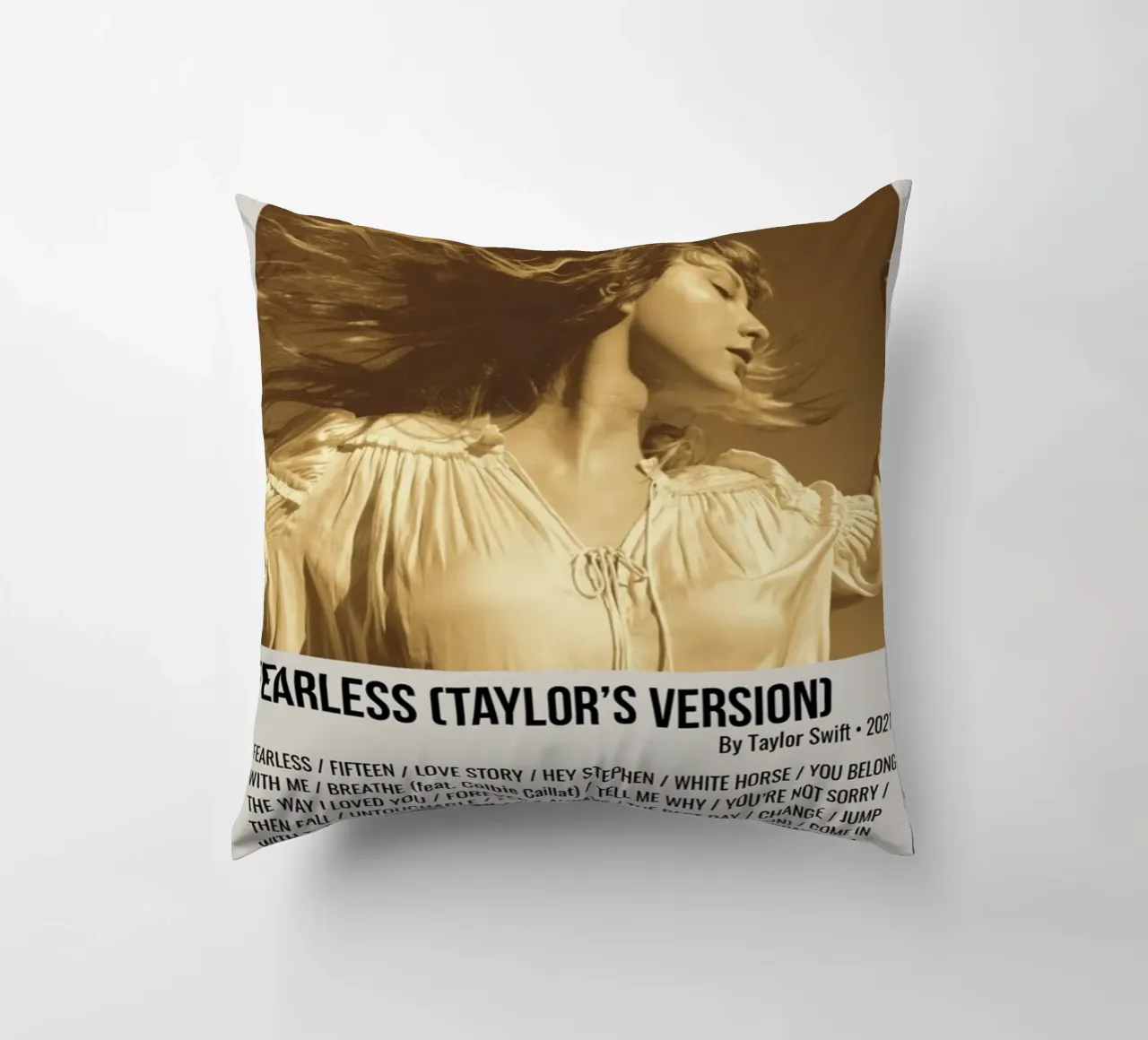 FEARLESS (TAYLOR'S VERSION) By Taylor Swift 2021 coussin de SoundStudio