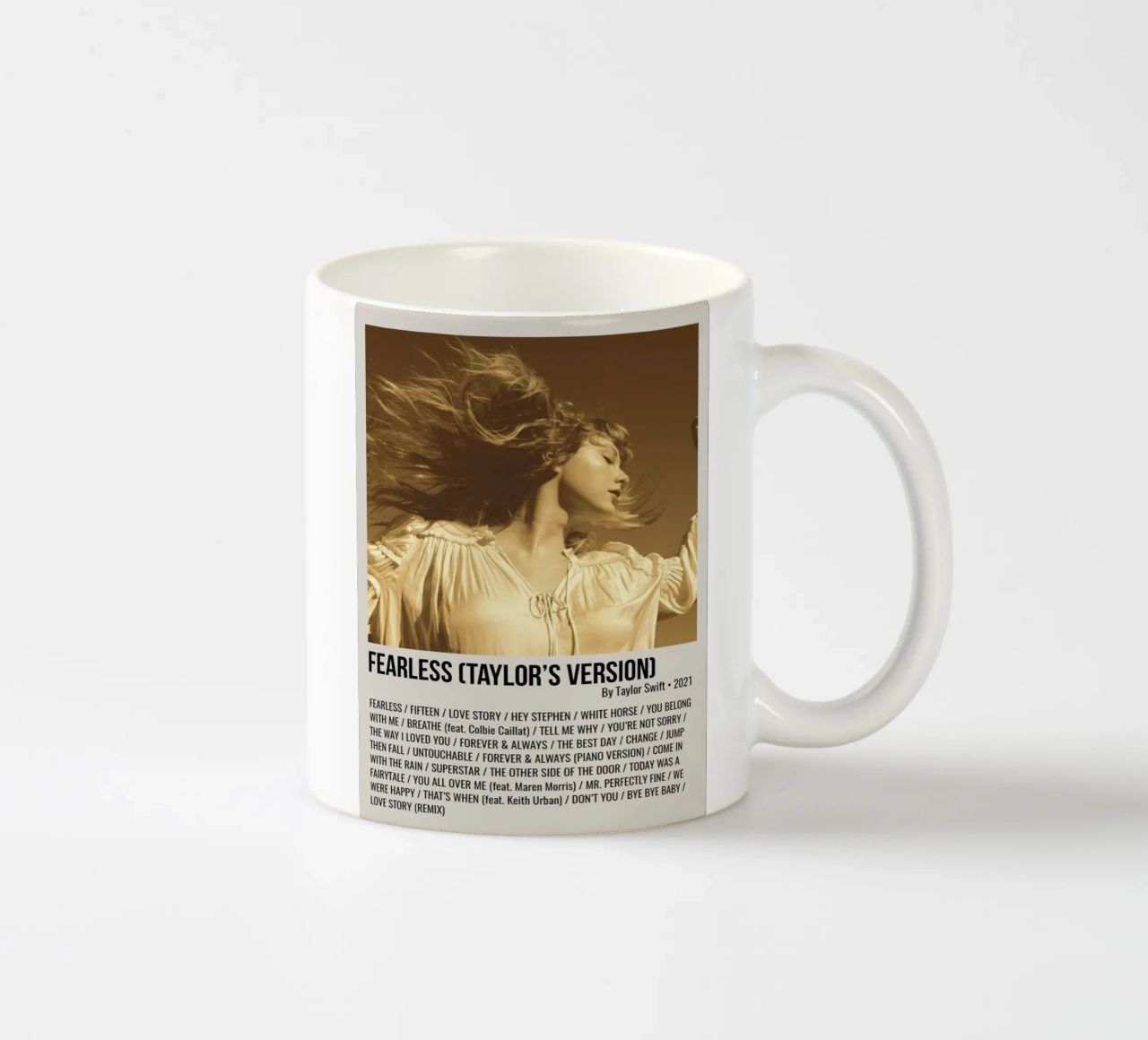 FEARLESS (TAYLOR'S VERSION) By Taylor Swift 2021 tazza in ceramica da SoundStudio
