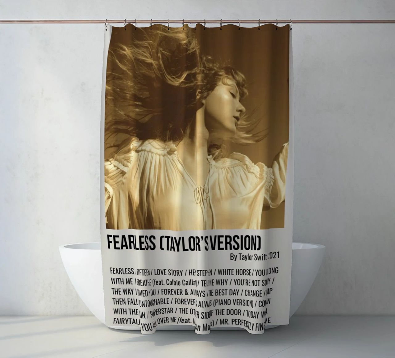 FEARLESS (TAYLOR'S VERSION) By Taylor Swift 2021 tenda da doccia da SoundStudio