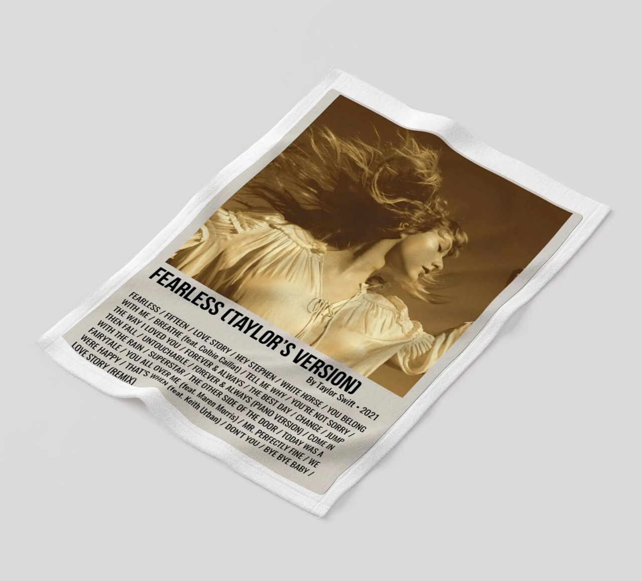 FEARLESS (TAYLOR'S VERSION) By Taylor Swift 2021 coperta in pile da SoundStudio