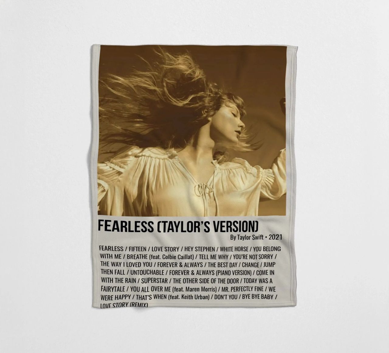 FEARLESS (TAYLOR'S VERSION) By Taylor Swift 2021 coperta in pile da SoundStudio