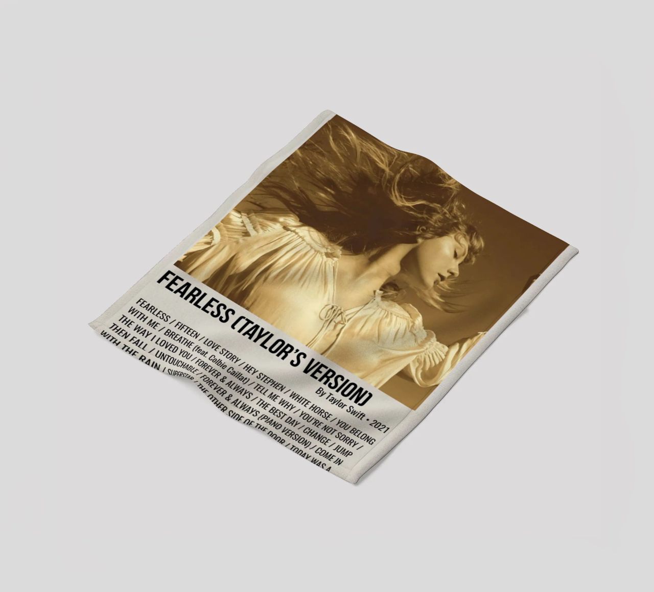 FEARLESS (TAYLOR'S VERSION) By Taylor Swift 2021 coperta in pile da SoundStudio