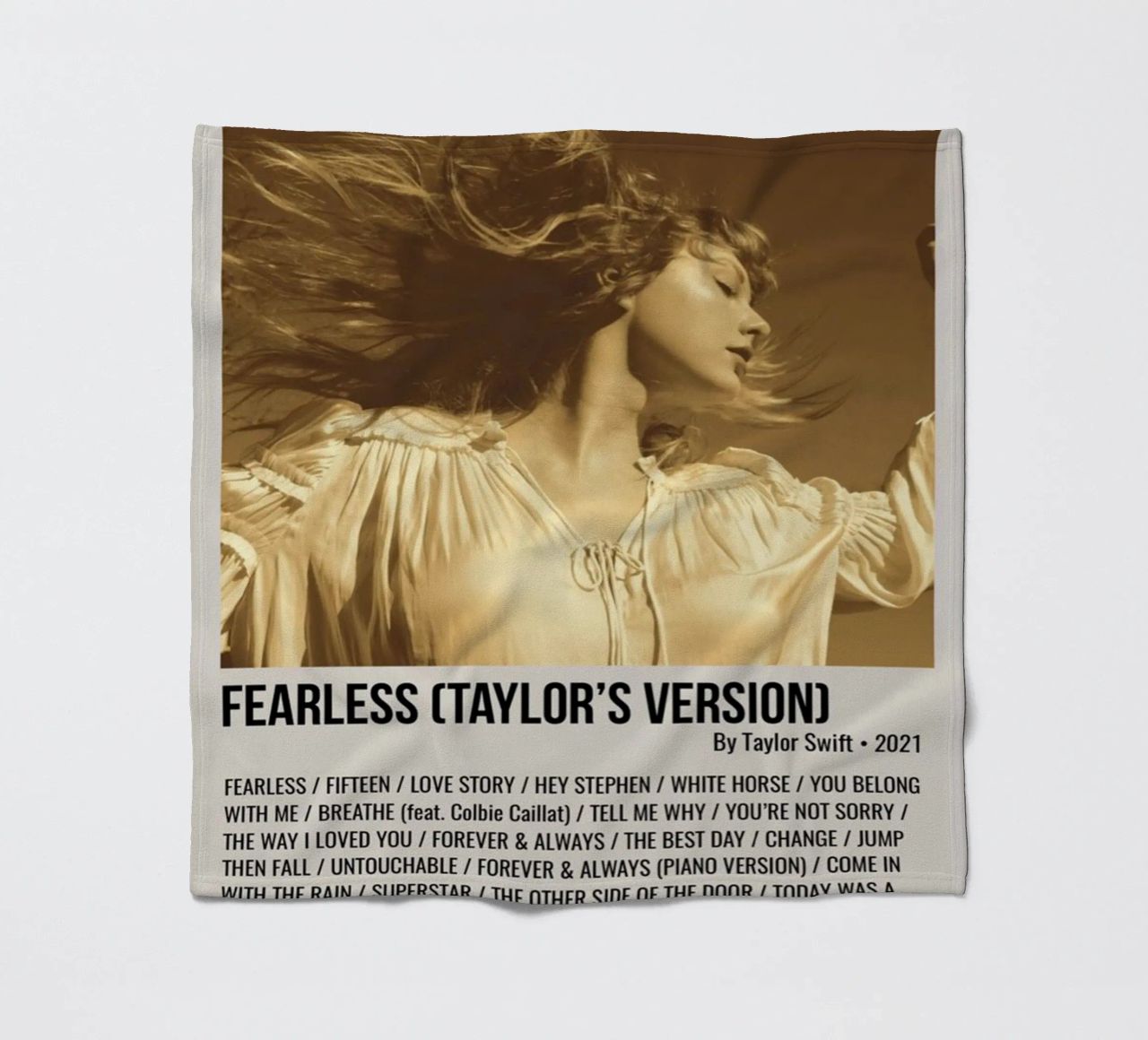 FEARLESS (TAYLOR'S VERSION) By Taylor Swift 2021 coperta in pile da SoundStudio
