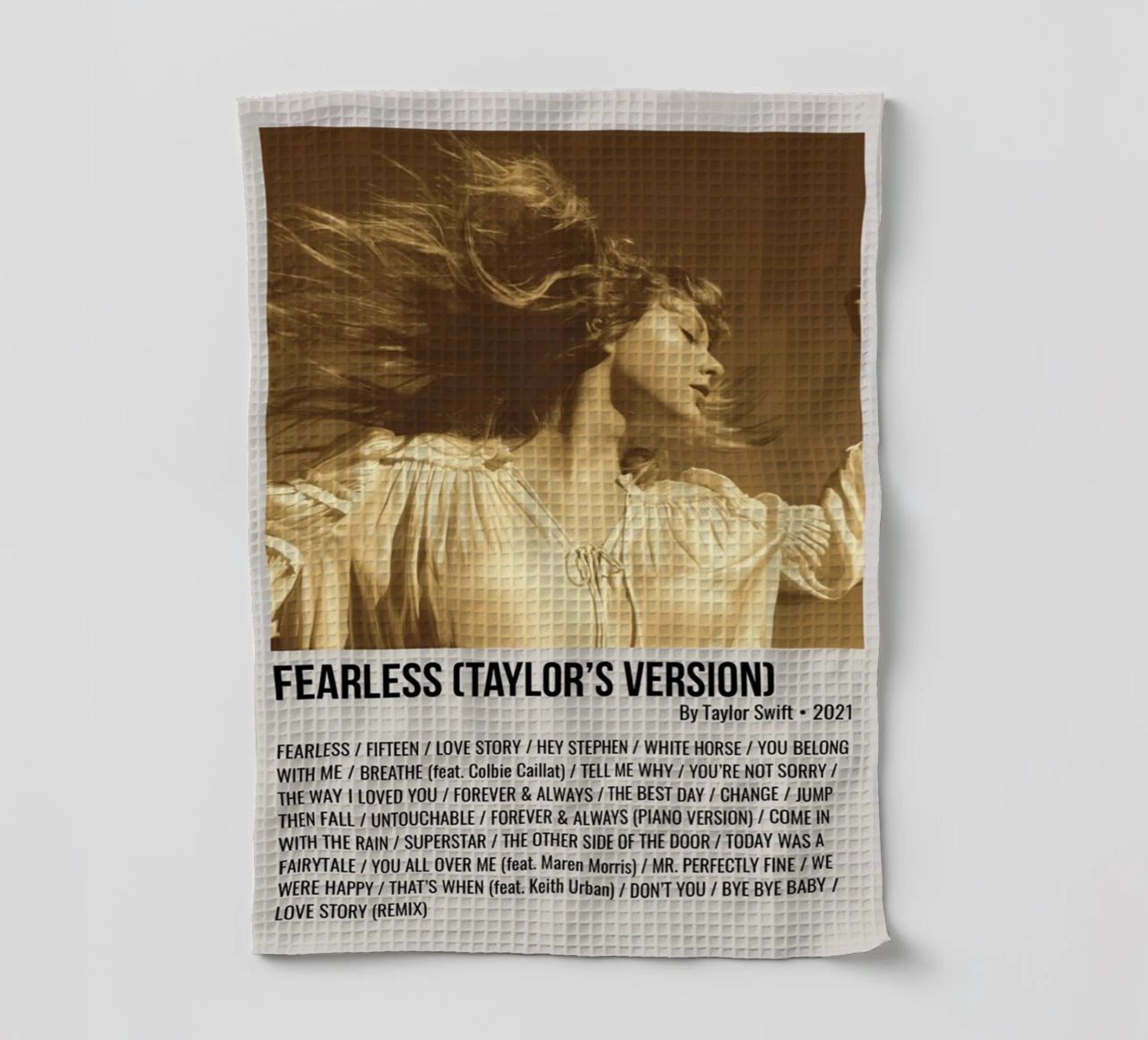 FEARLESS (TAYLOR'S VERSION) By Taylor Swift 2021 canovaccio da cucina da SoundStudio