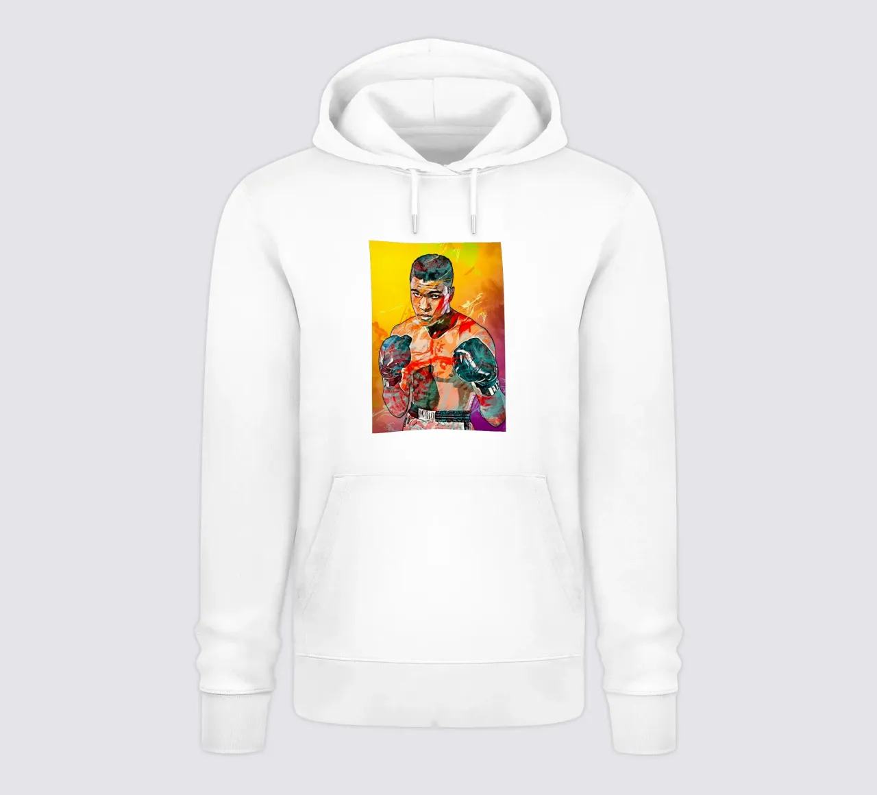 mohammad ali felpa con cappuccio da tenten