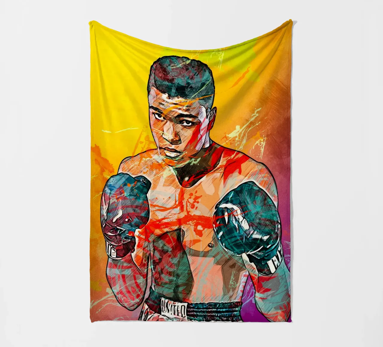 mohammad ali coperta in pile da tenten