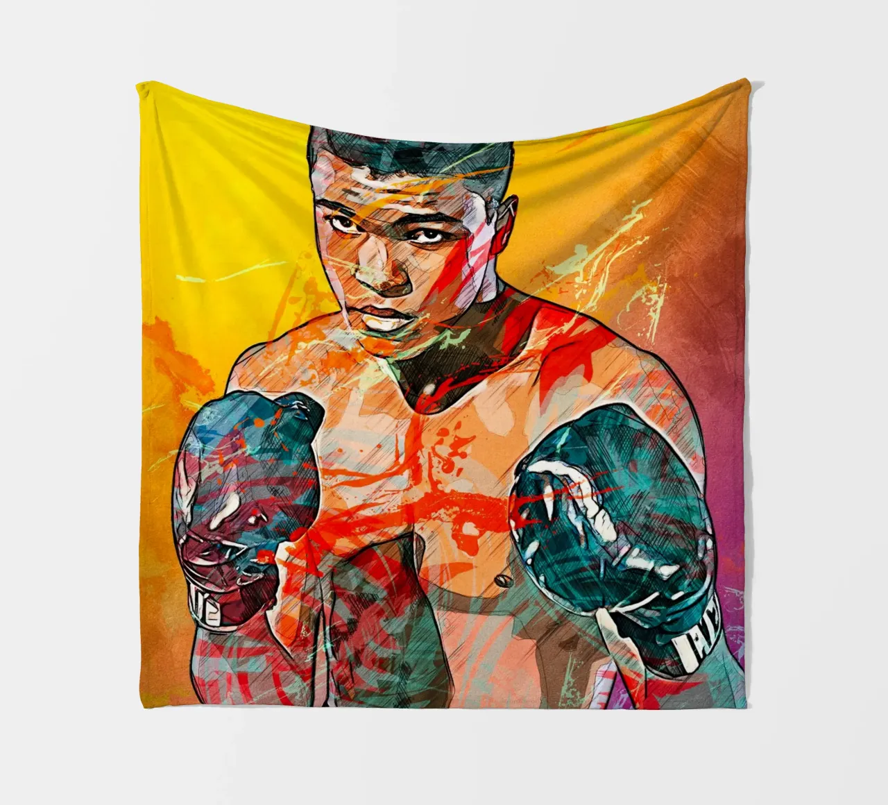 mohammad ali coperta in pile da tenten