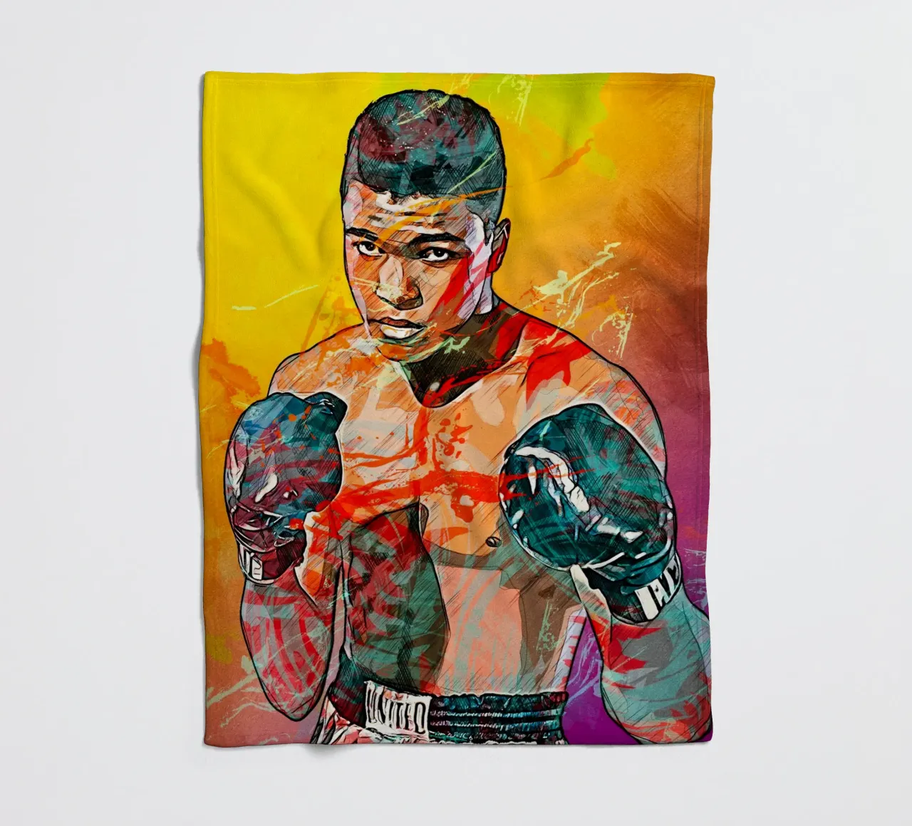 mohammad ali coperta in pile da tenten